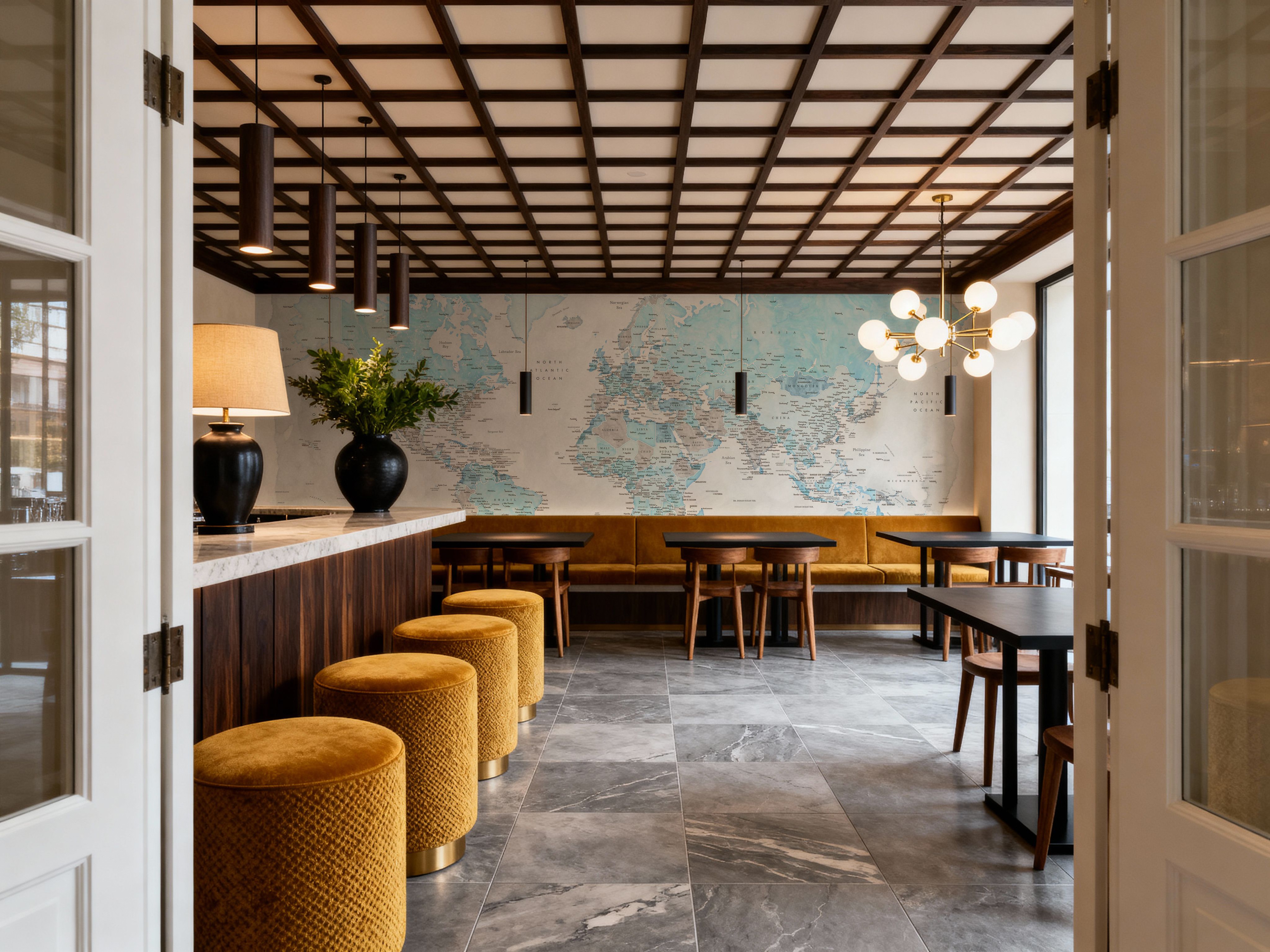 World Map Cities - Jabulani