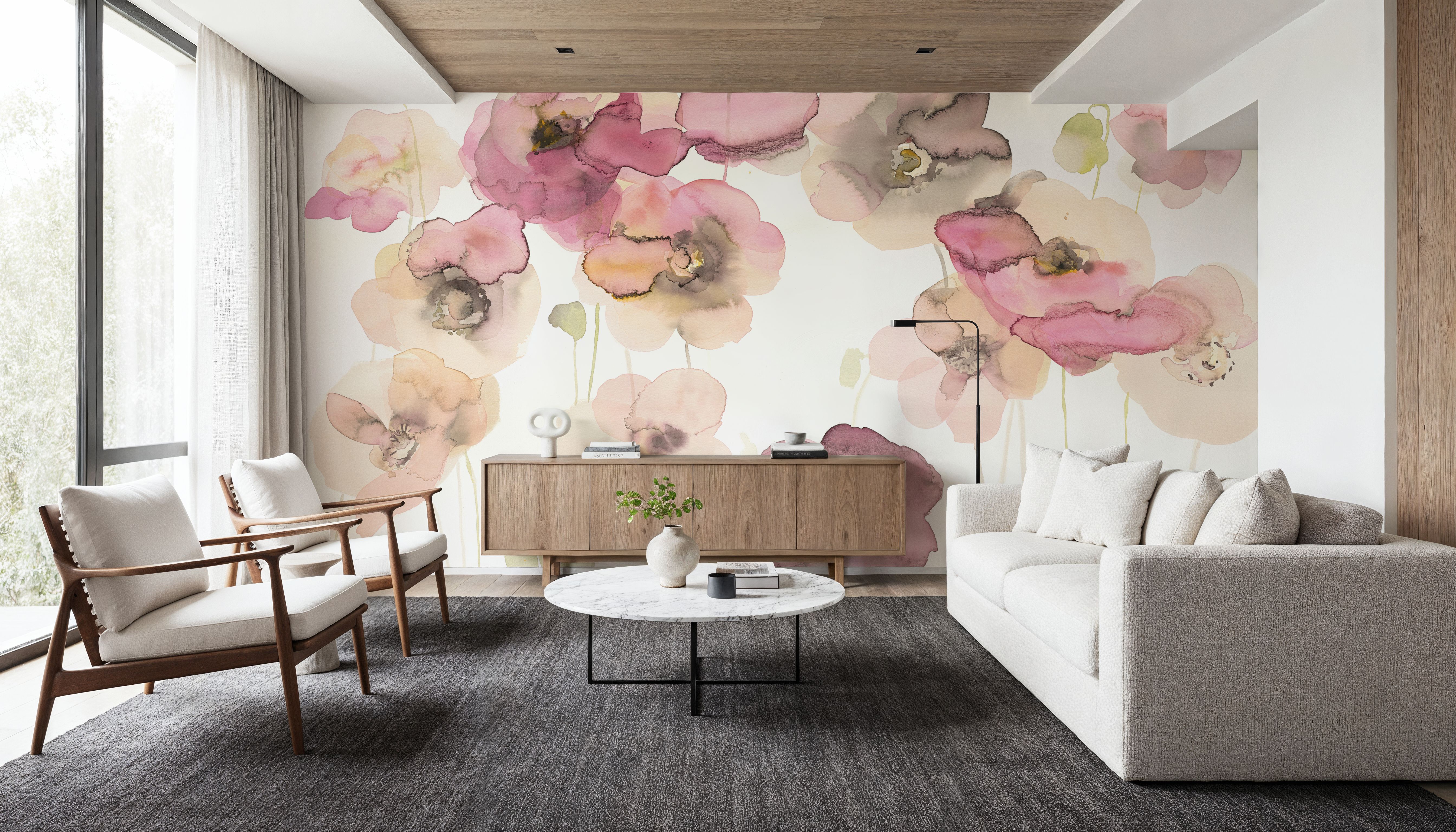 Delicate Poppies, Papel de parede