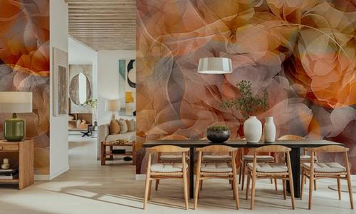 Sunset Floral Waves