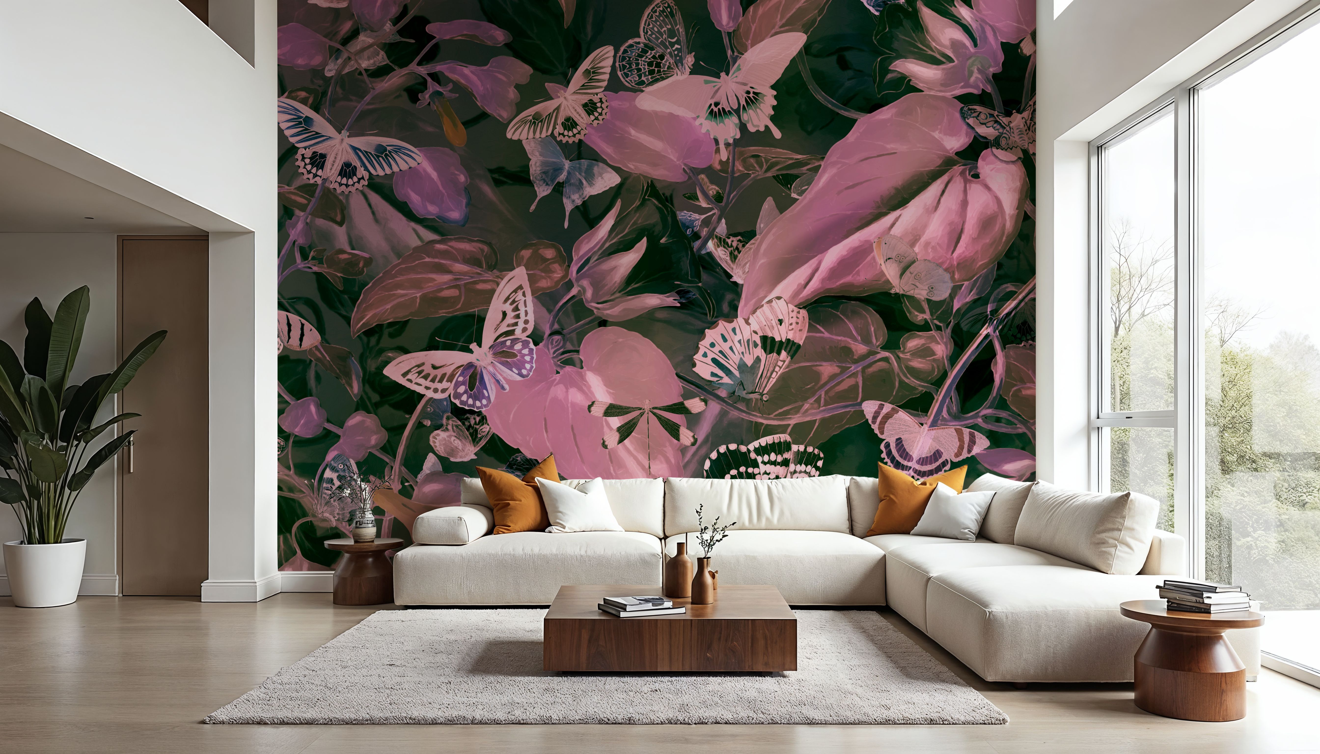 Butterfly Paradise Bright Pink