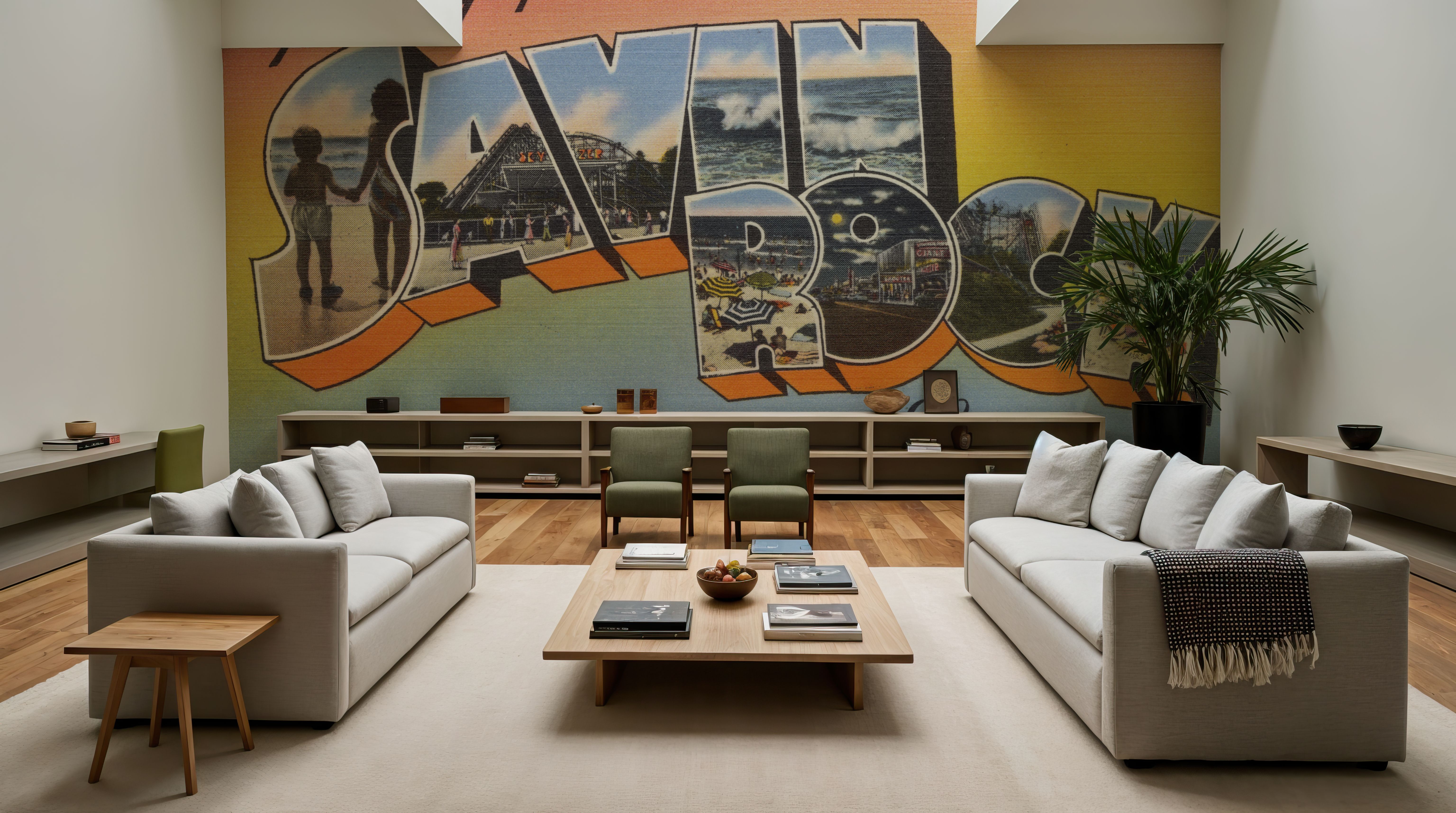 Greetings from Savin Rock - Screenprint Postcard