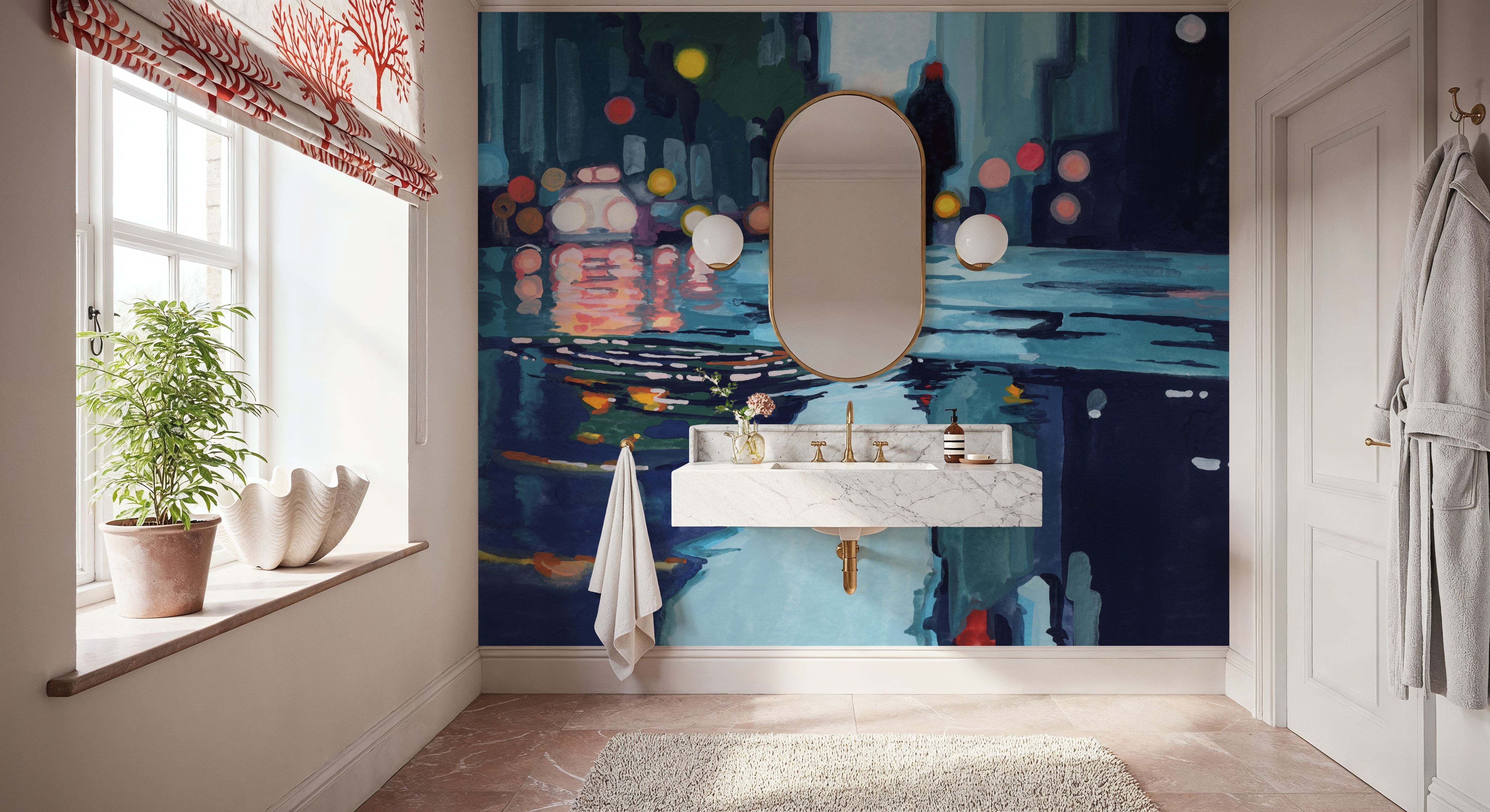 City Puddles After Storm