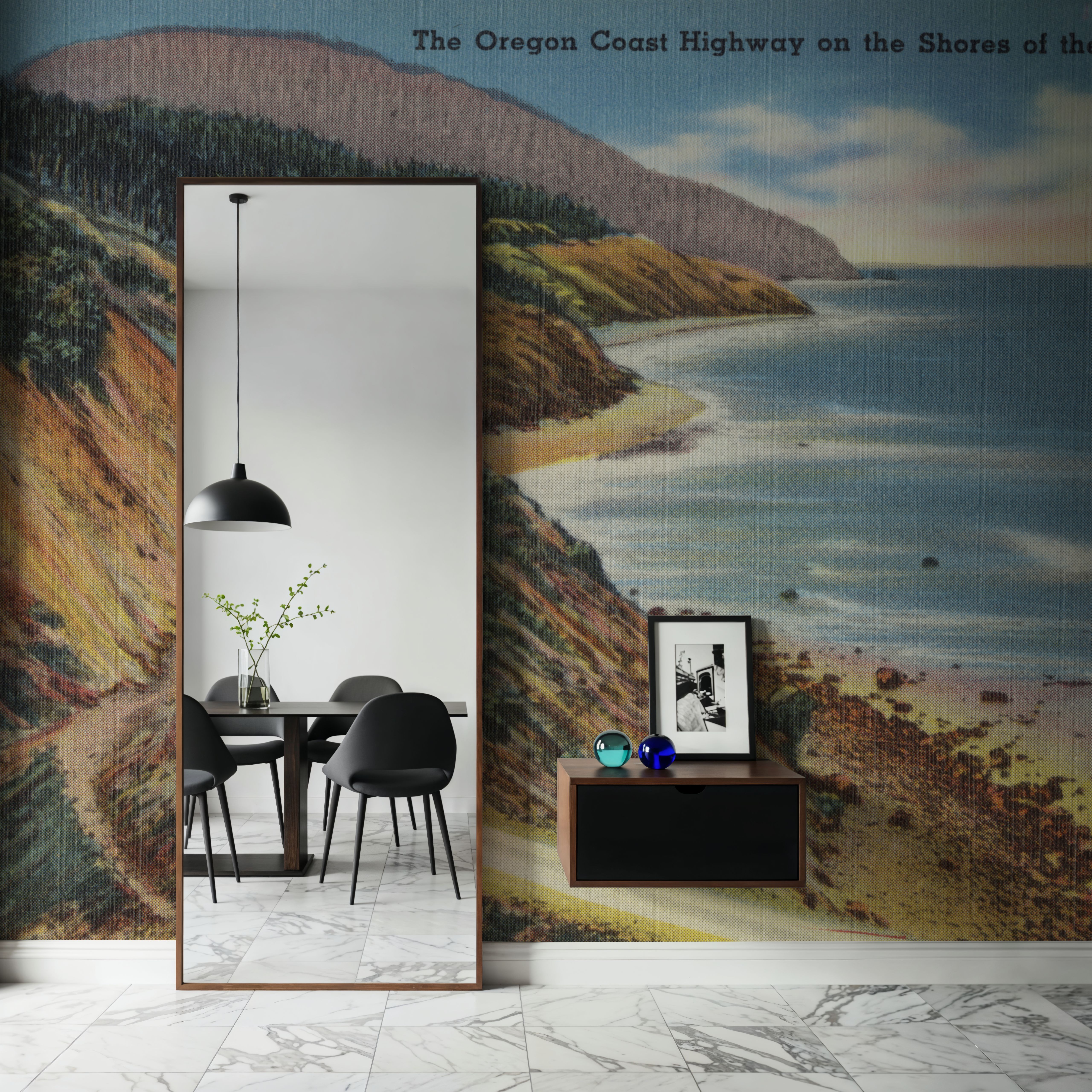 Greetings from Oregon Coast - Screenprint Postcard