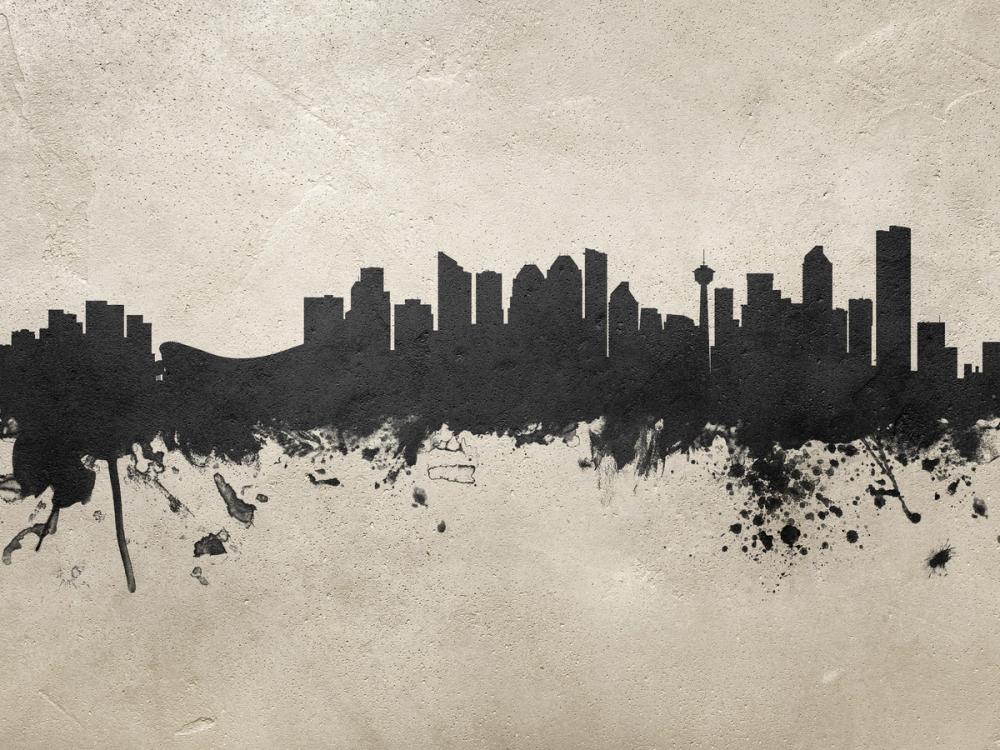 Calgary Canada Skyline Concrete