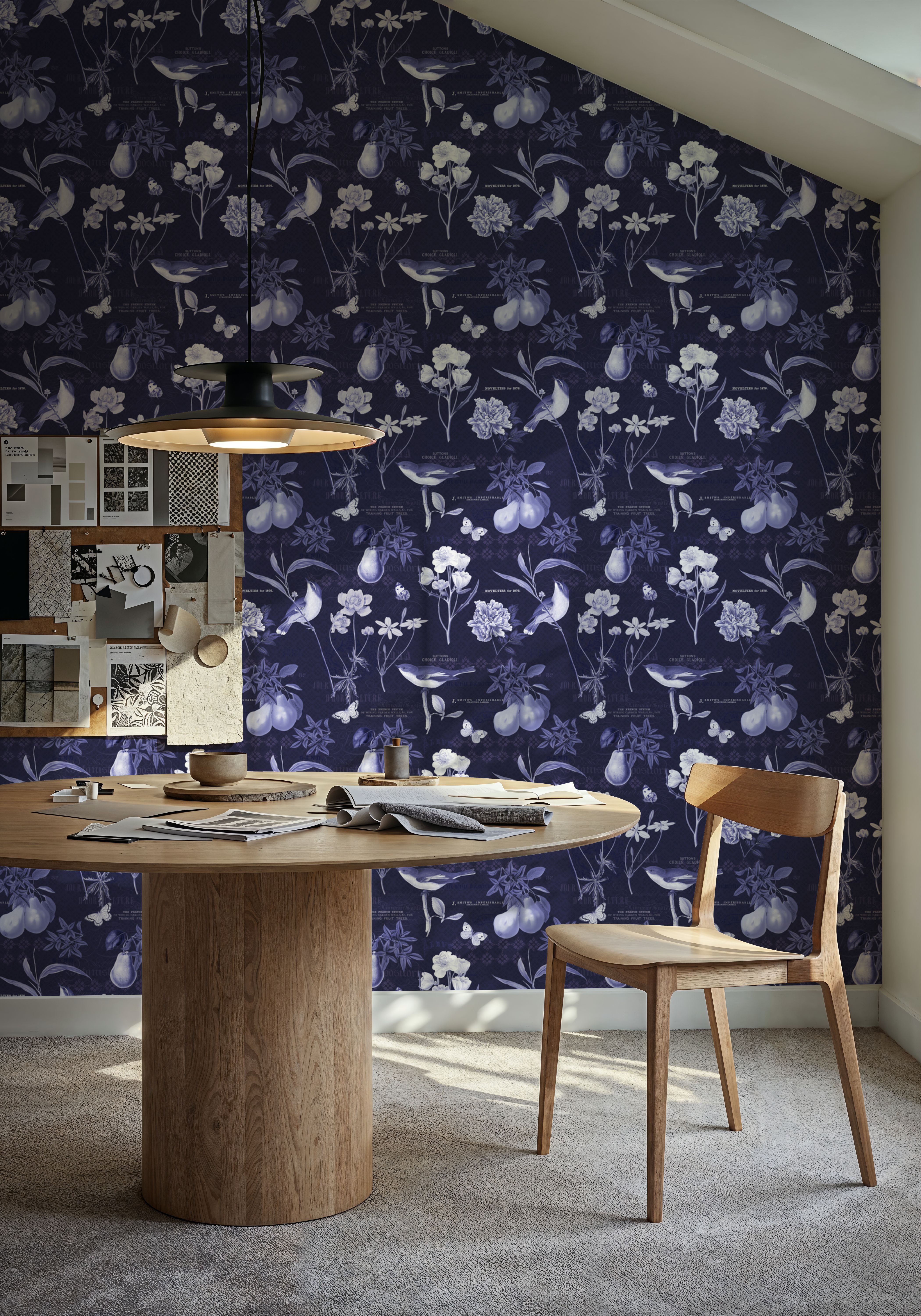 Botanical Postcard Blue