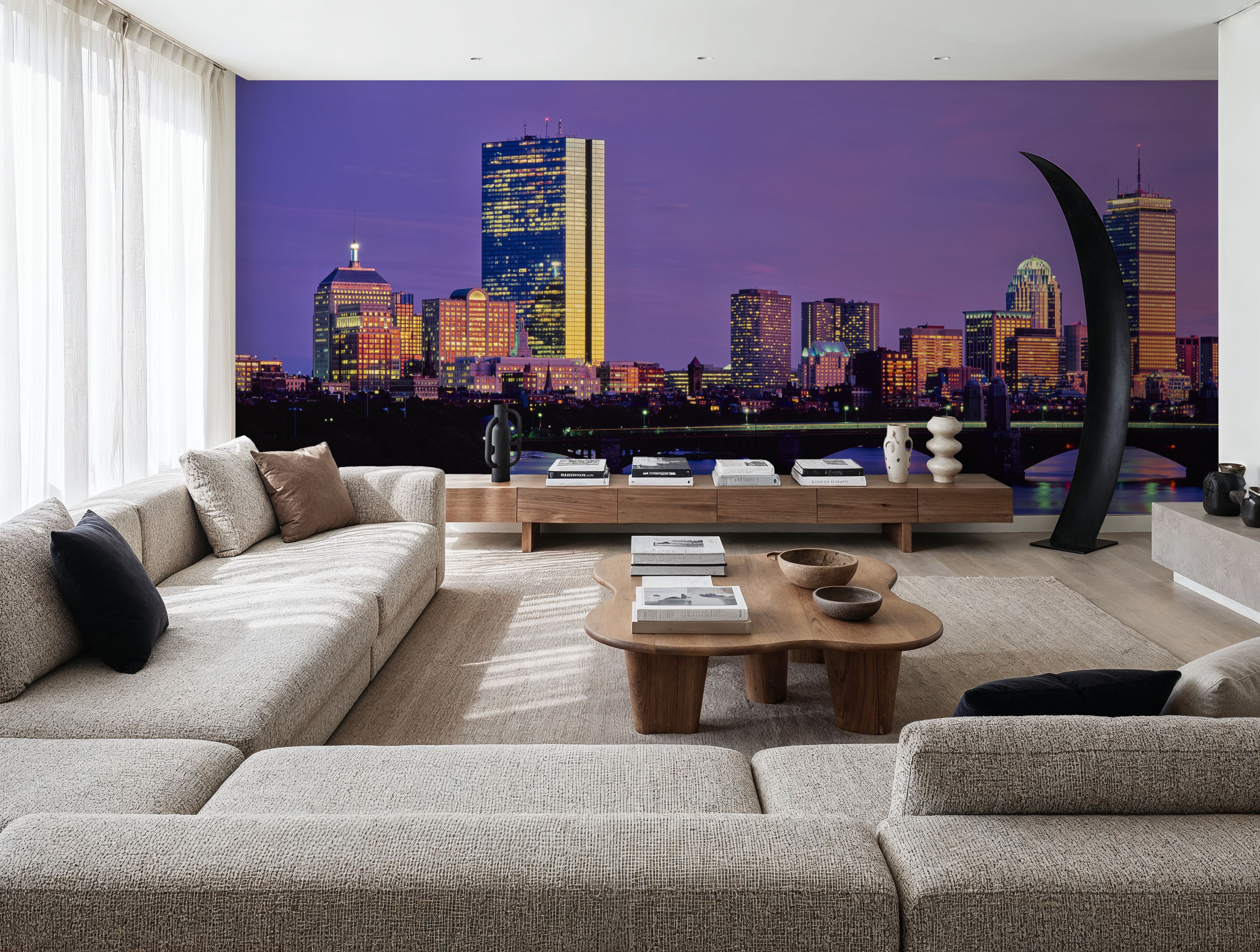 Purple Sunrise Gradient Twilight Metropolis