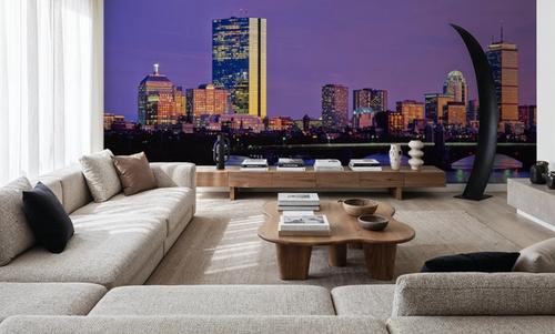 Purple Sunrise Gradient Twilight Metropolis