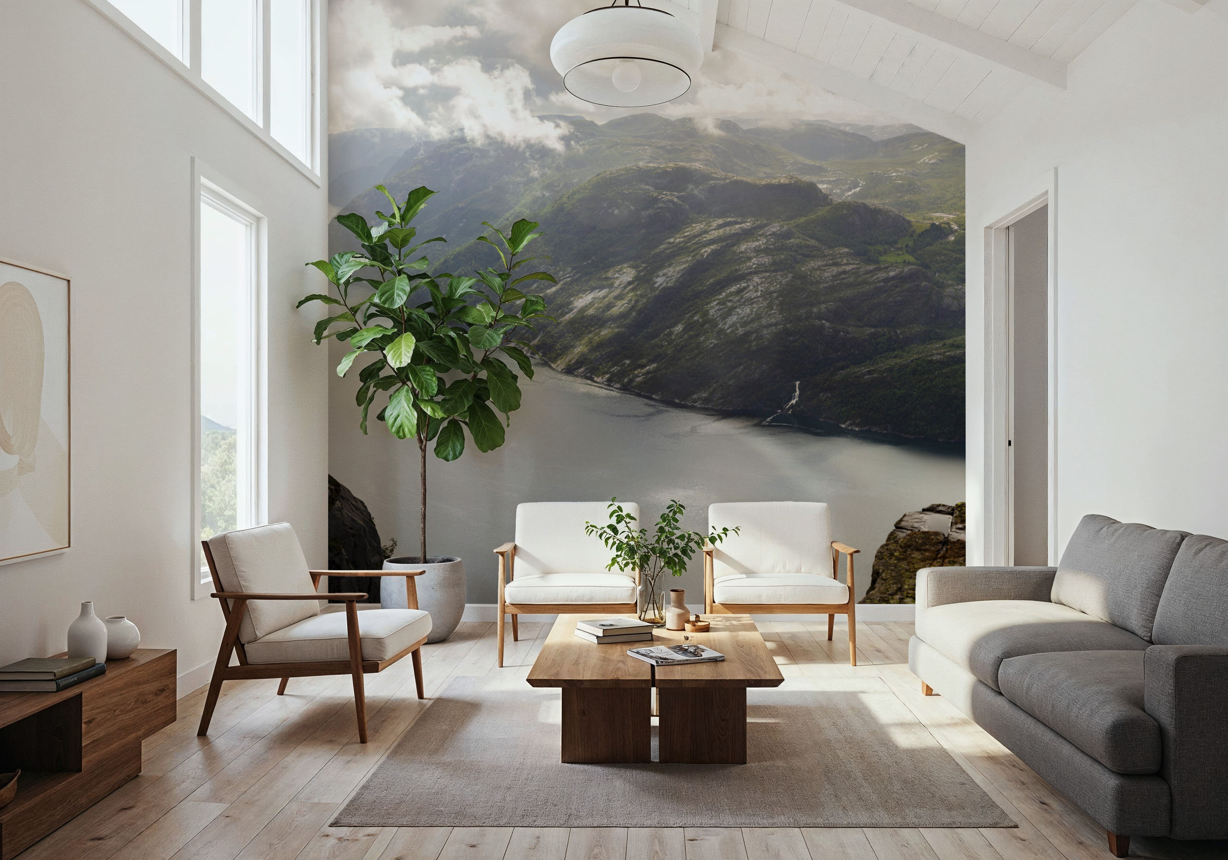 Majestic Fjord Overlook, Tapeten