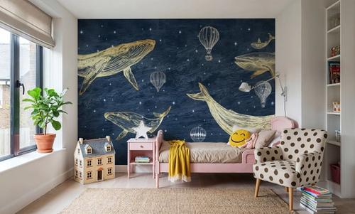Whales in The Sky with Balloons, Midnight