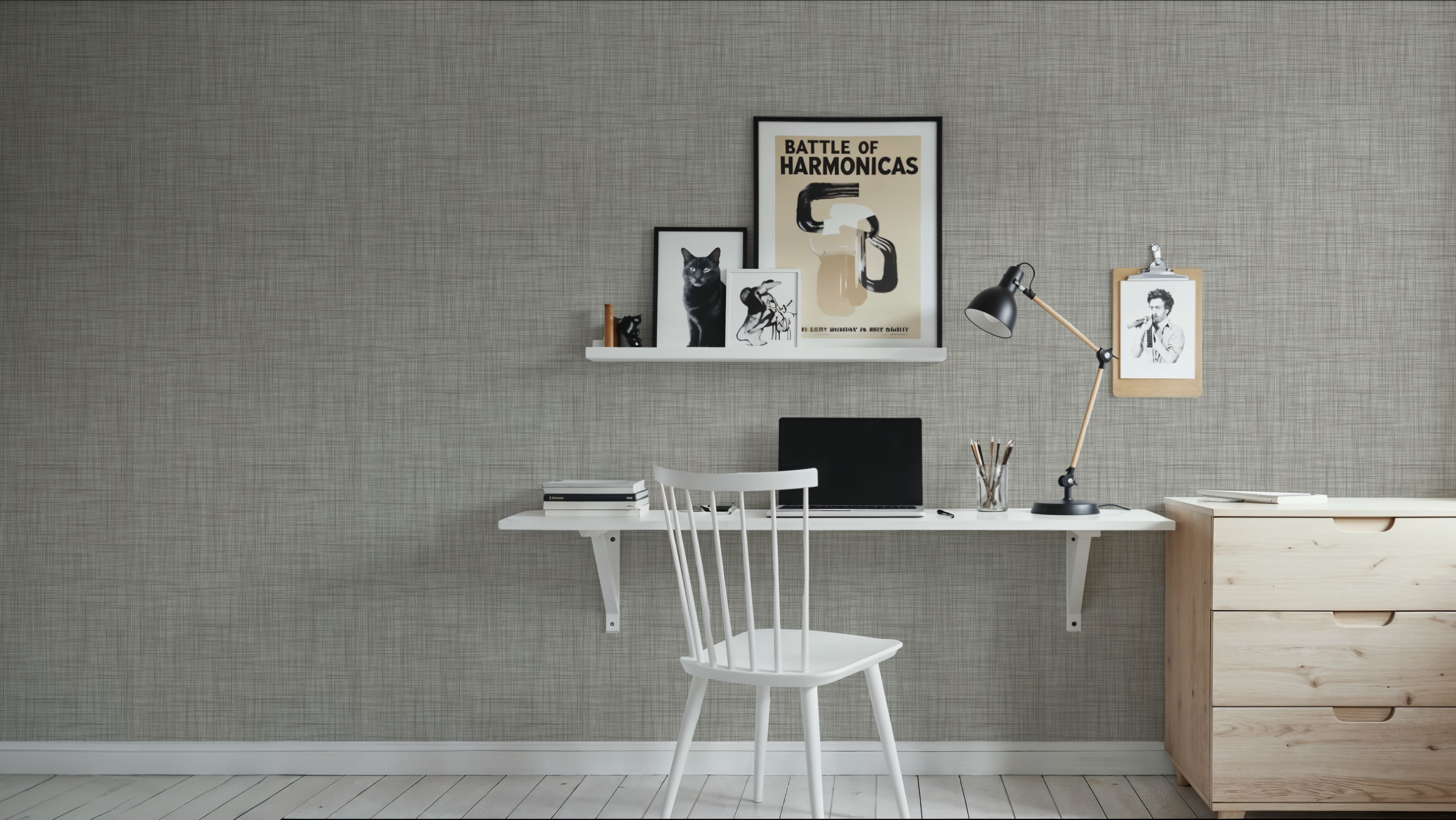 Mottled Linen Effect, Cloud Grey