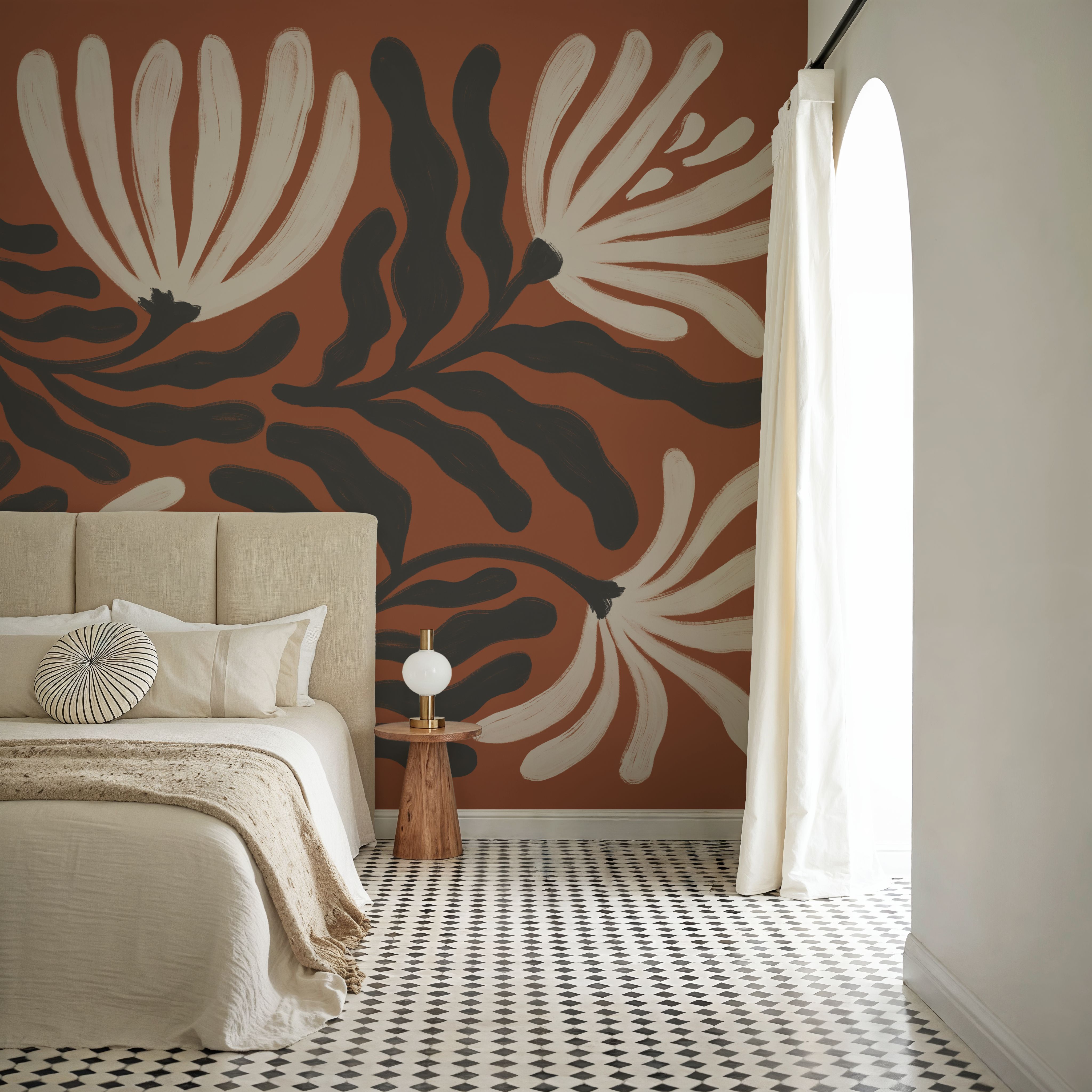 Simple Petals I Brown