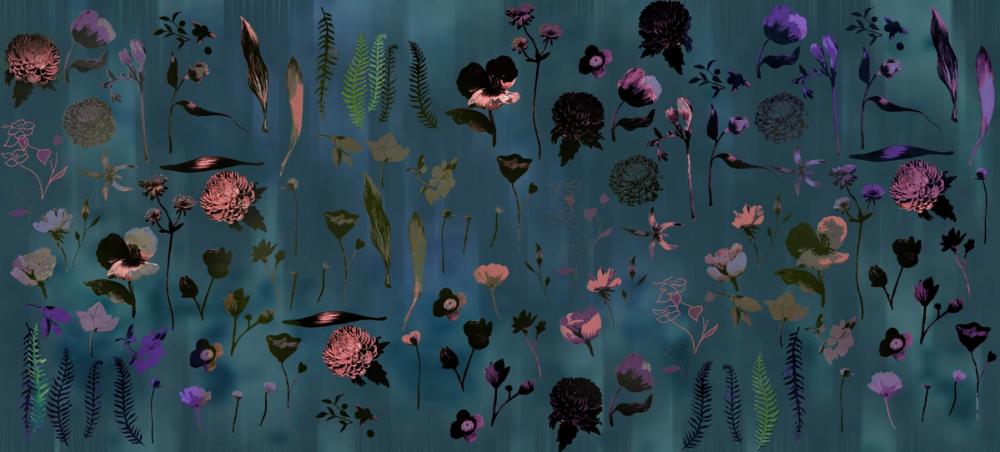 Floral Dream, Teal