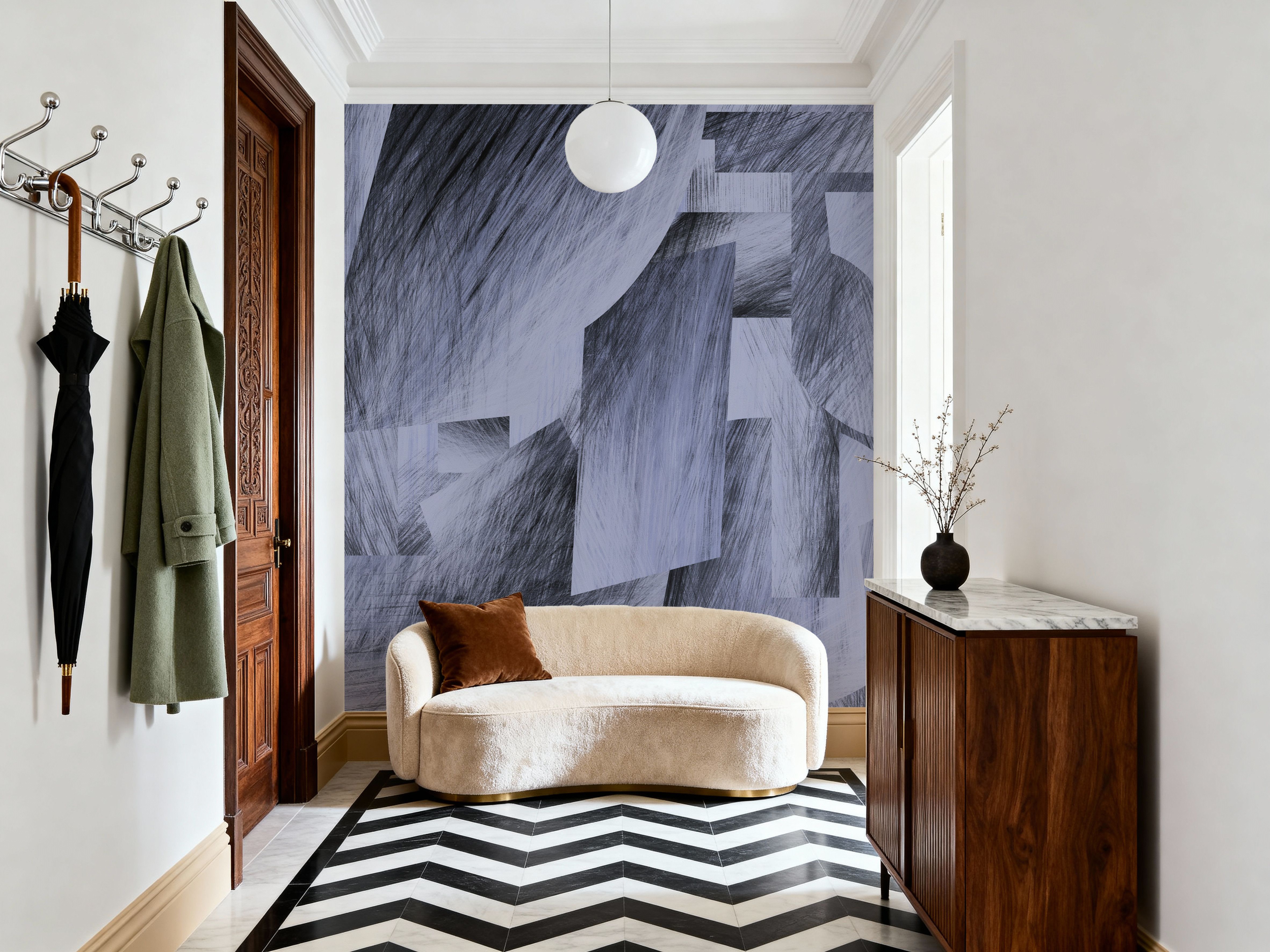 Frank, Periwinkle, Wallpaper