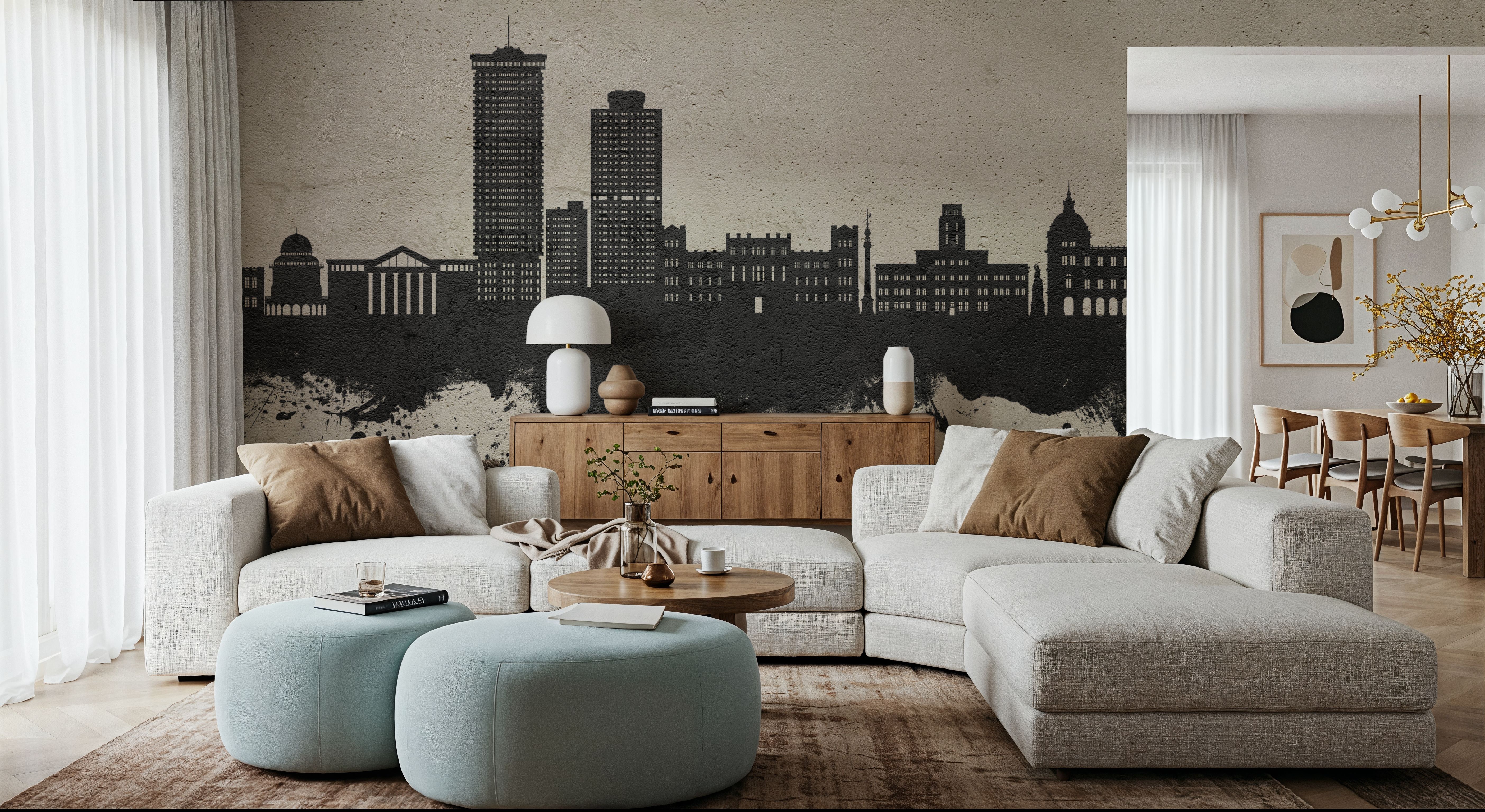 A Coruña Spain Skyline Concrete, Wallpaper