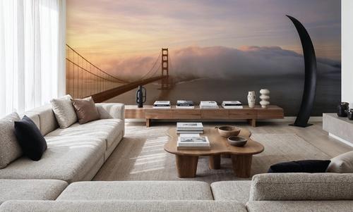 Misty Bridge Sunrise