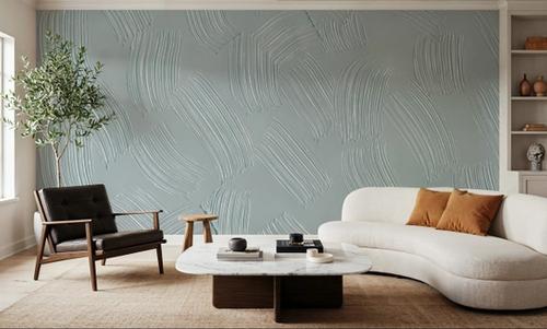 Stylized Brush Strokes, Seafoam