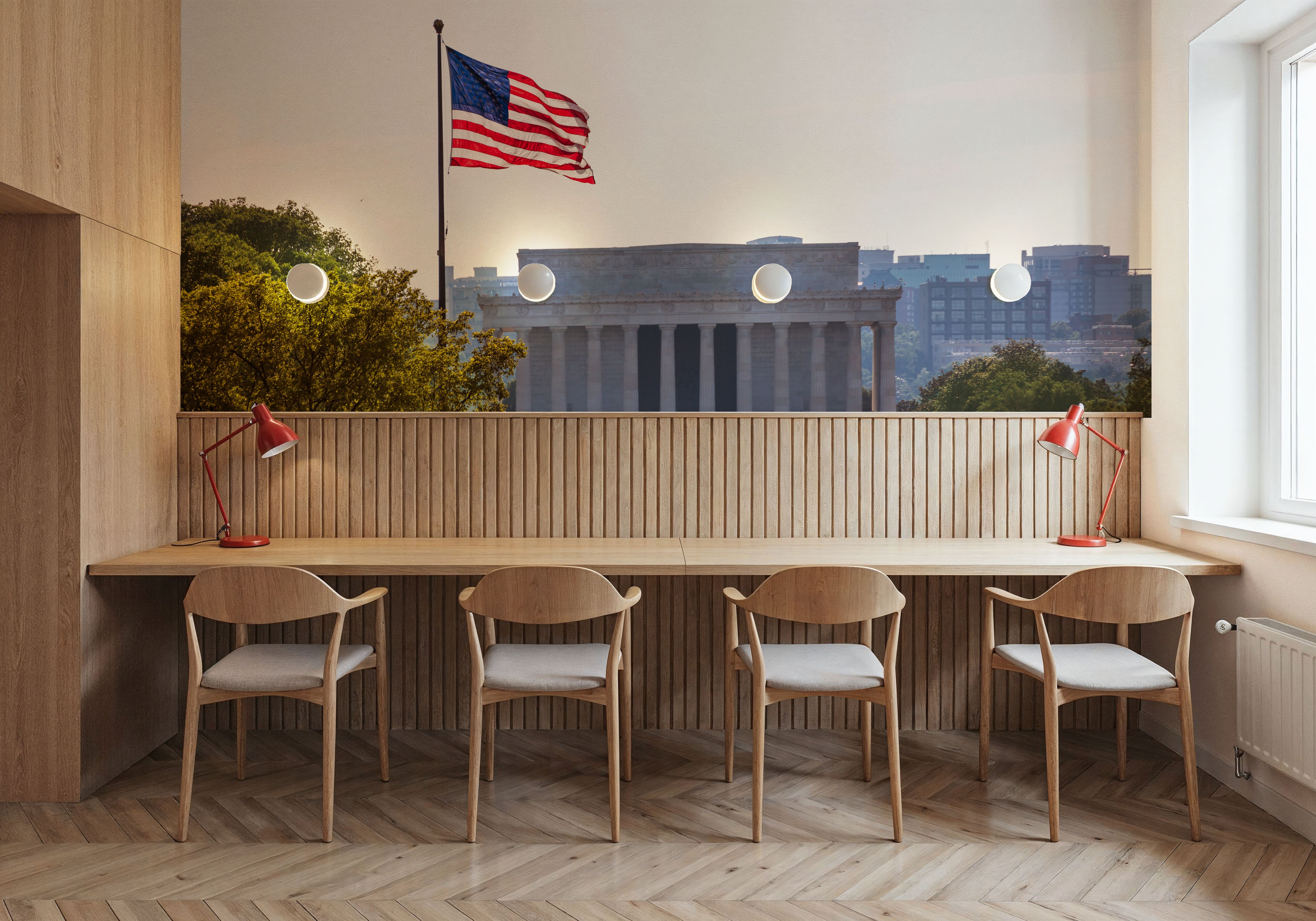 Patriotic Lincoln Memorial