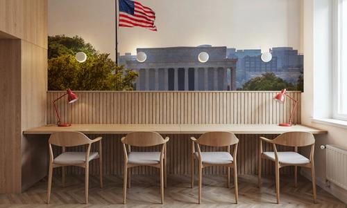 Patriotic Lincoln Memorial