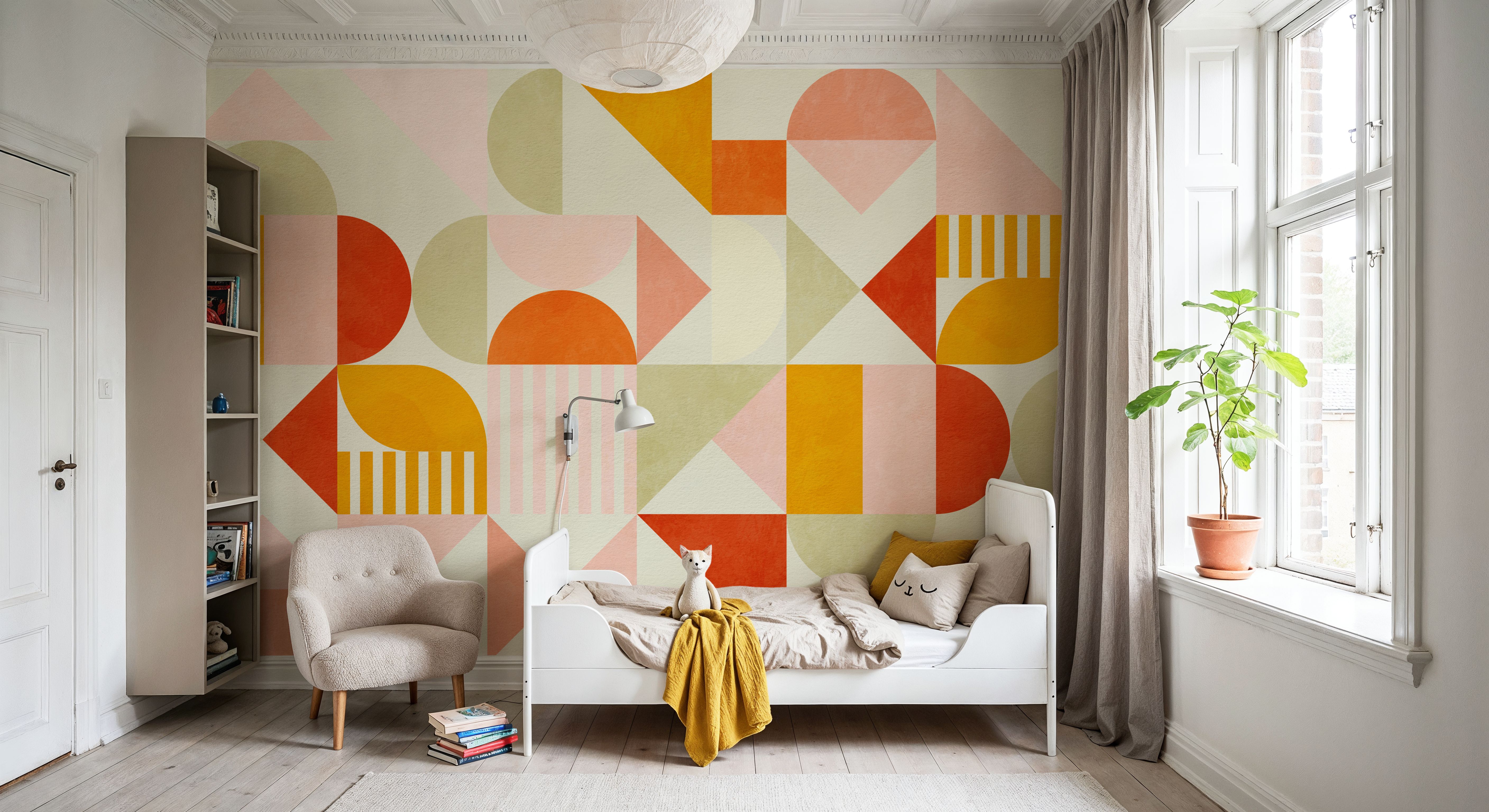 Bauhaus Fun Pastel, Tapeten