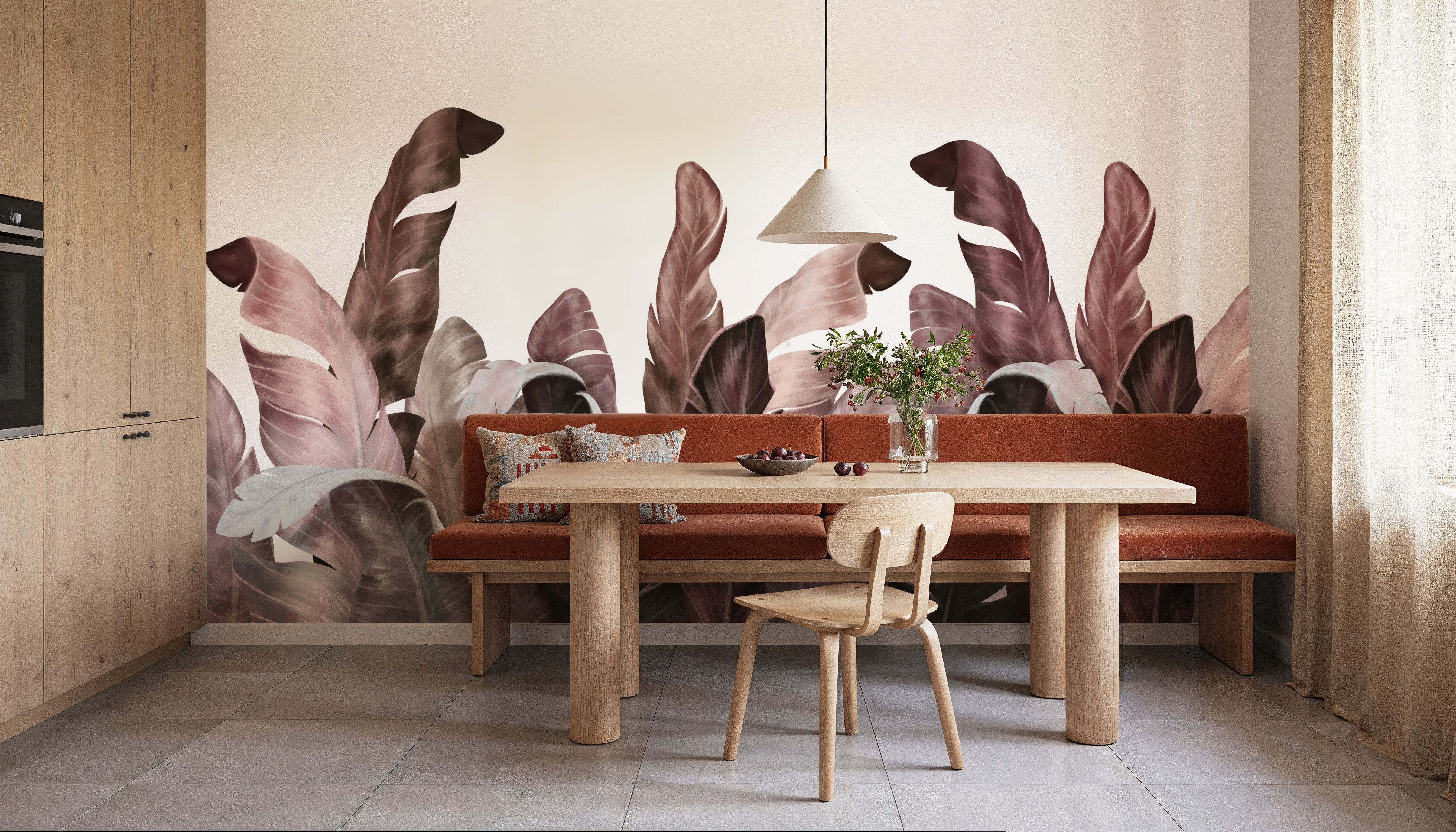 Leaves in Que, Wallpaper