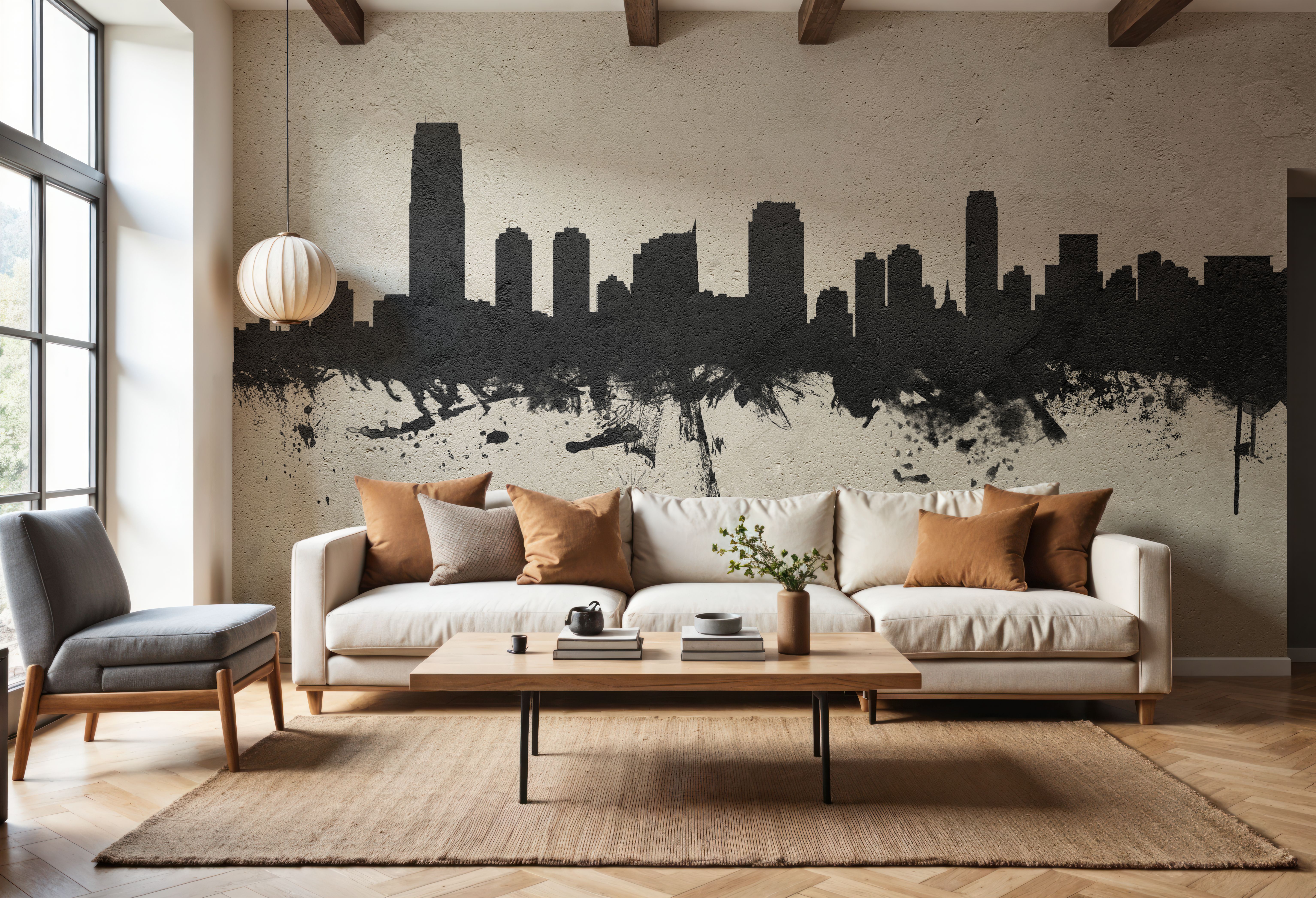 Jersey City New York Skyline Concrete