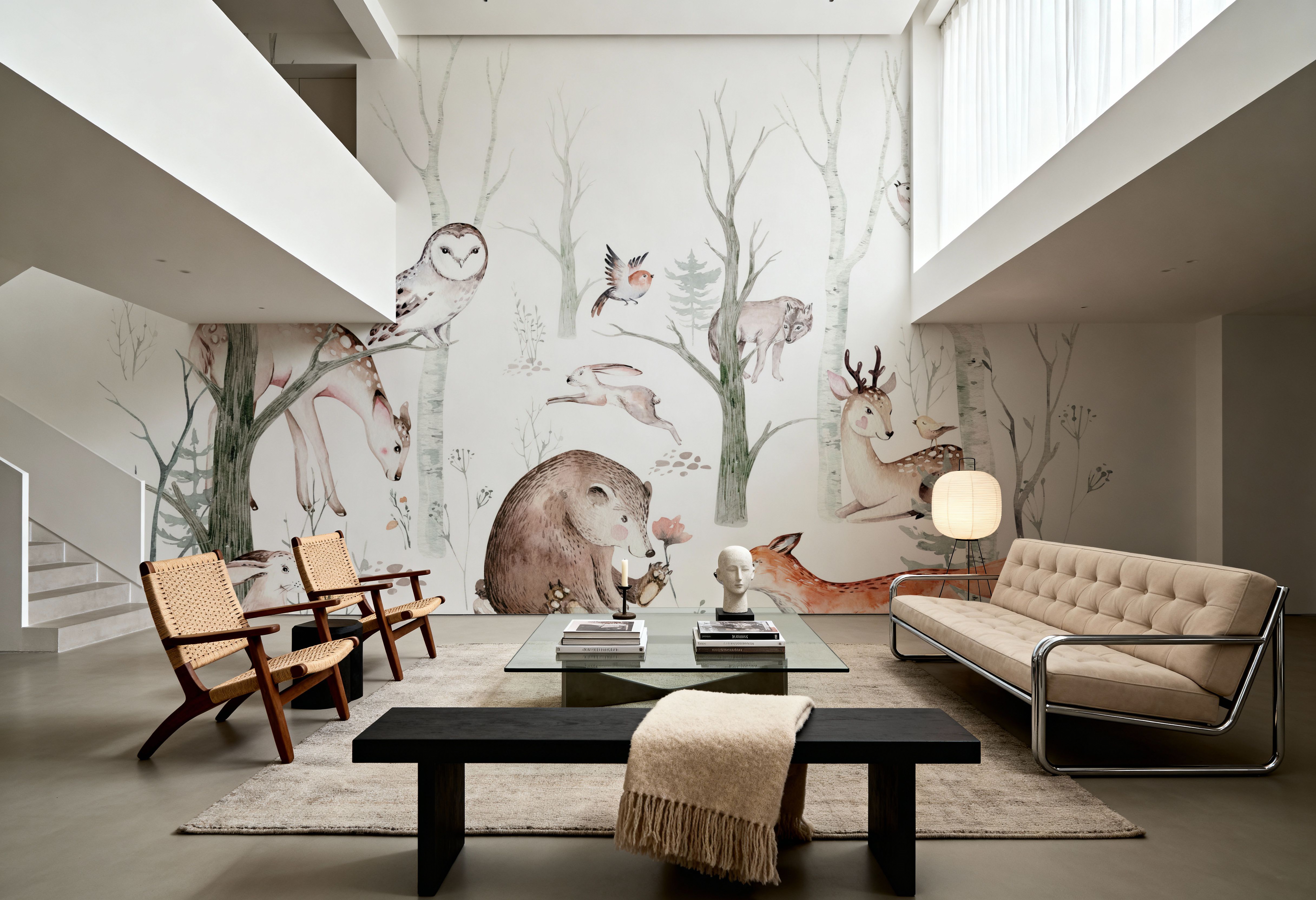 Woodland Friends, Papier peint