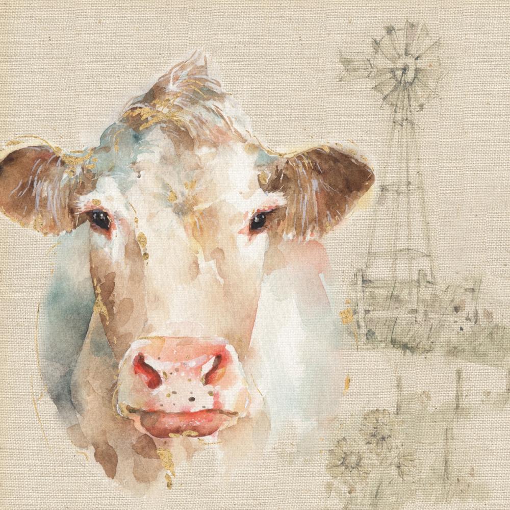 Farm Friends II on Burlap