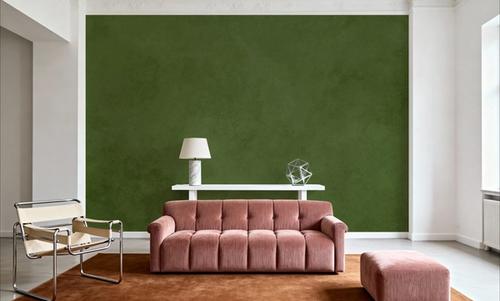 Subtle Plaster Wall, Dill Green