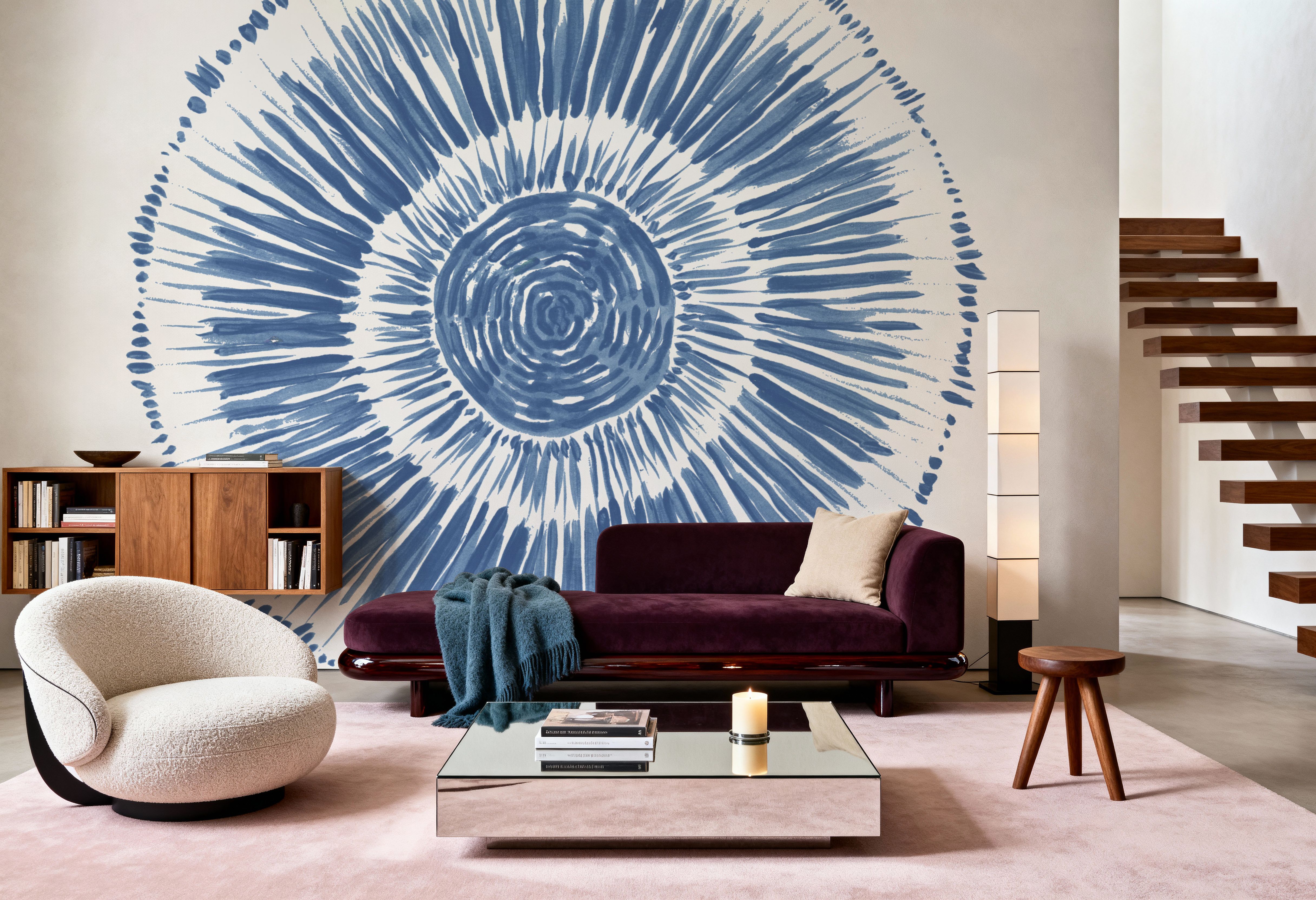 Coastal Block Print I Blue