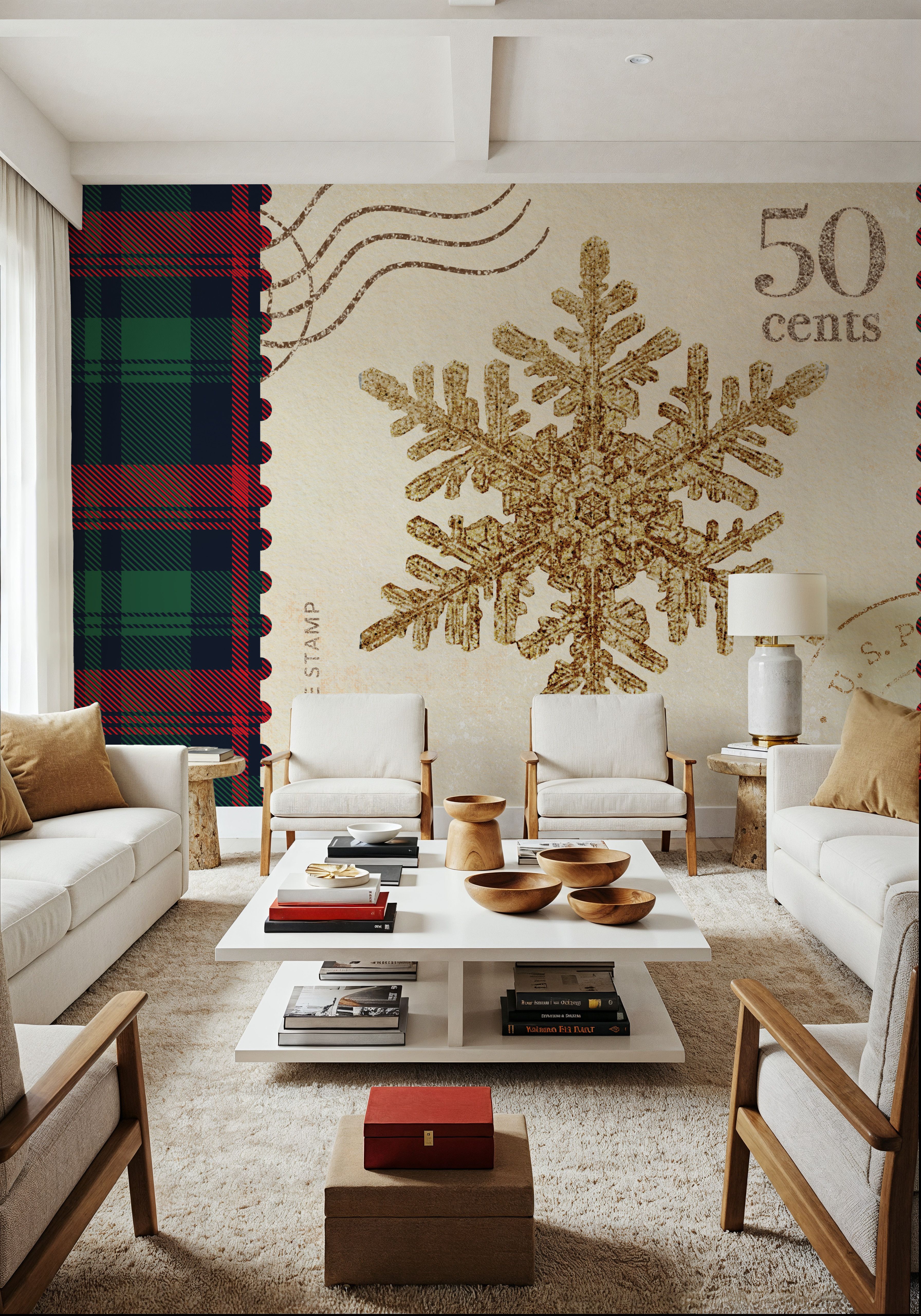Plaid Christmas Stamp II