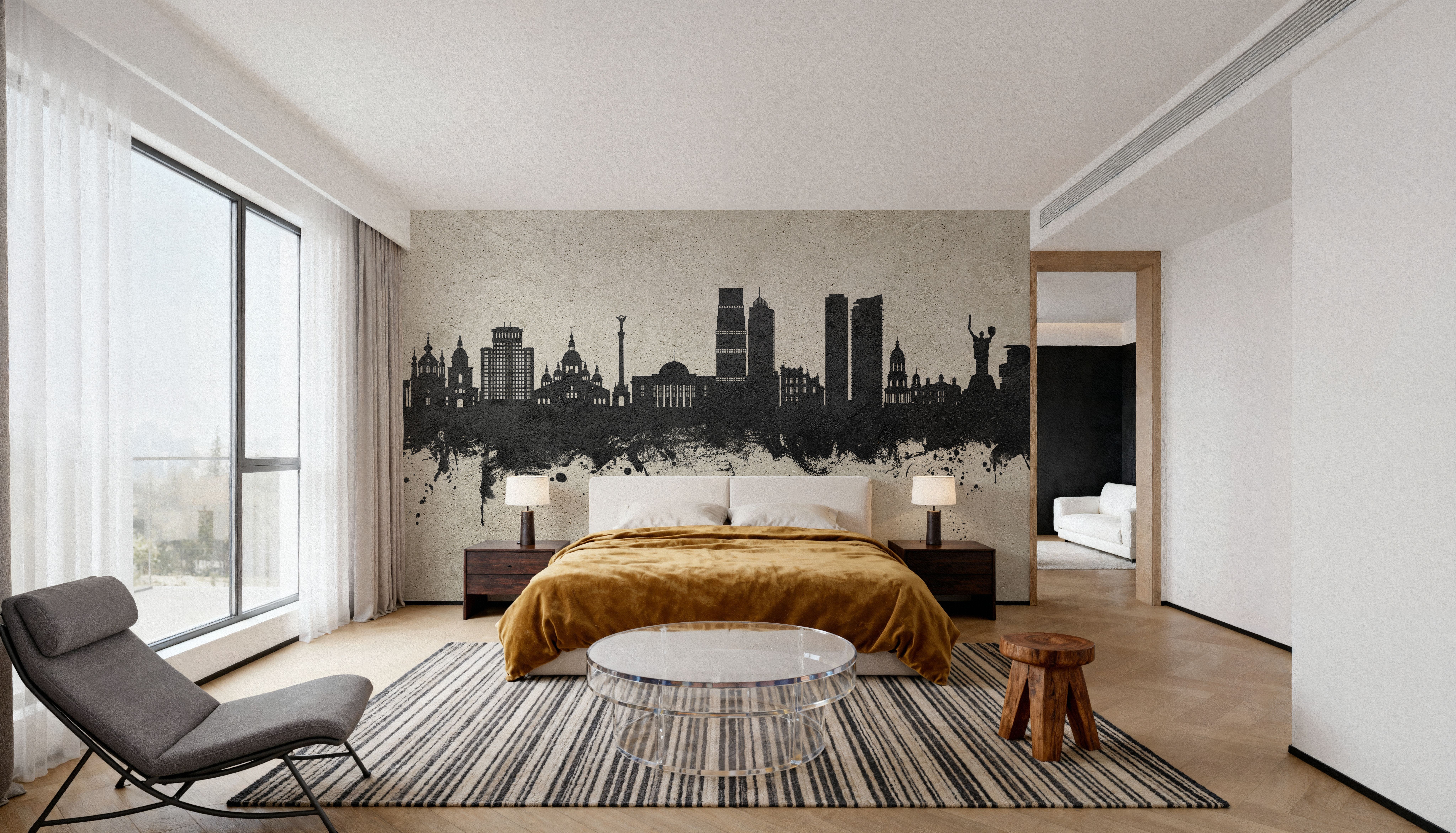 Kyiv Ukraine Skyline Concrete