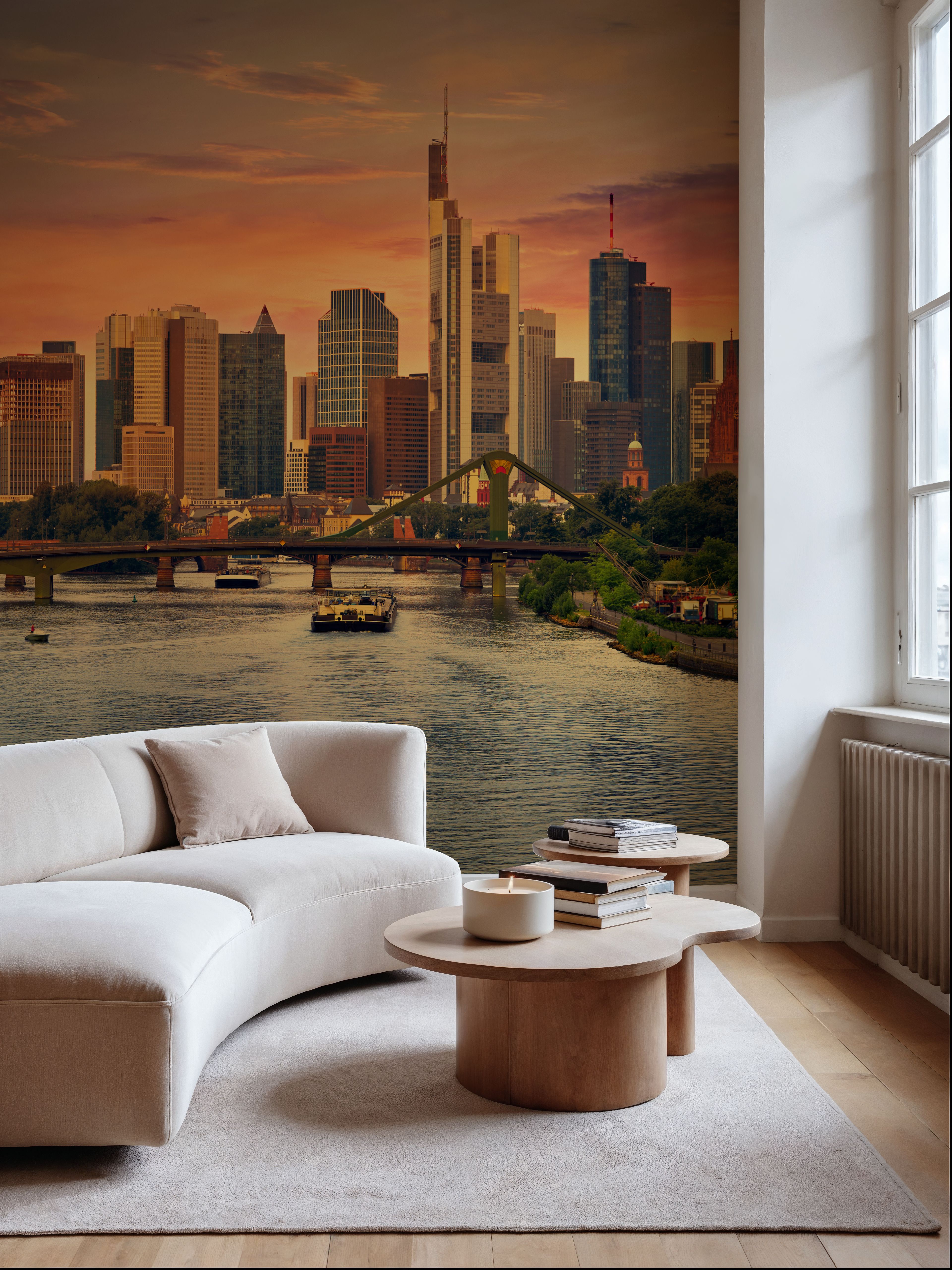 Frankfurt Skyline at Sunset