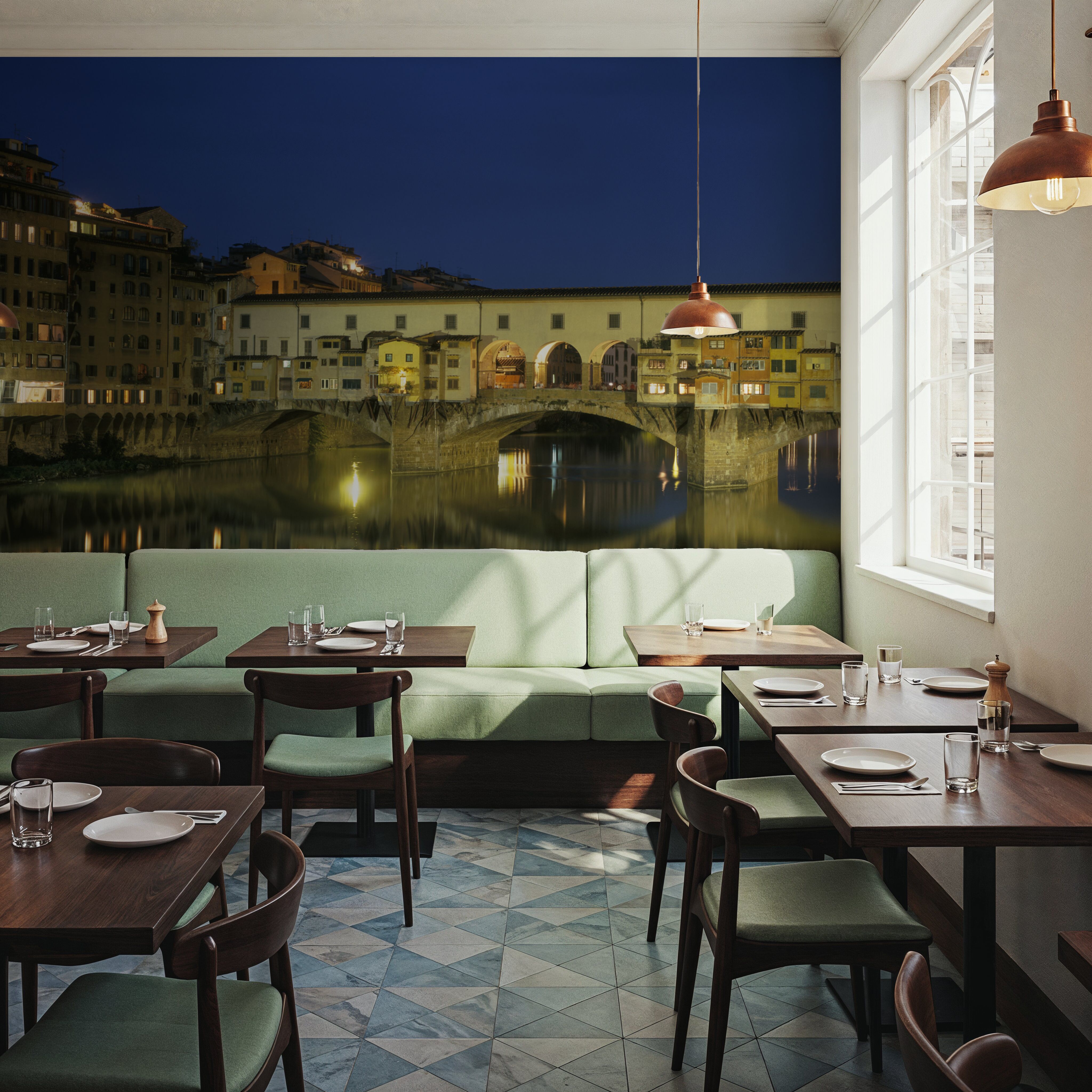 Riverside Bridge Twilight