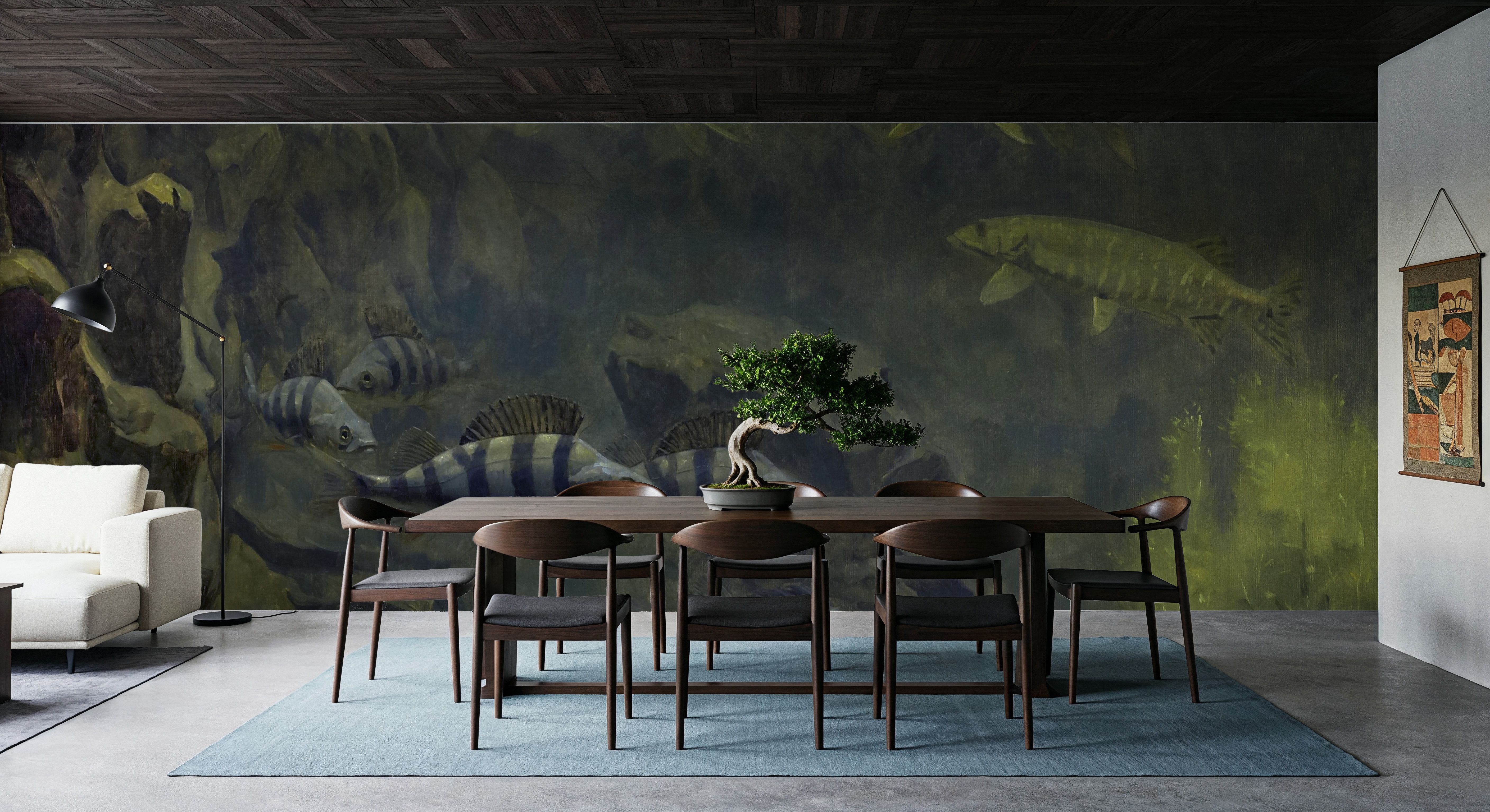 Pike and Perch, Tapet