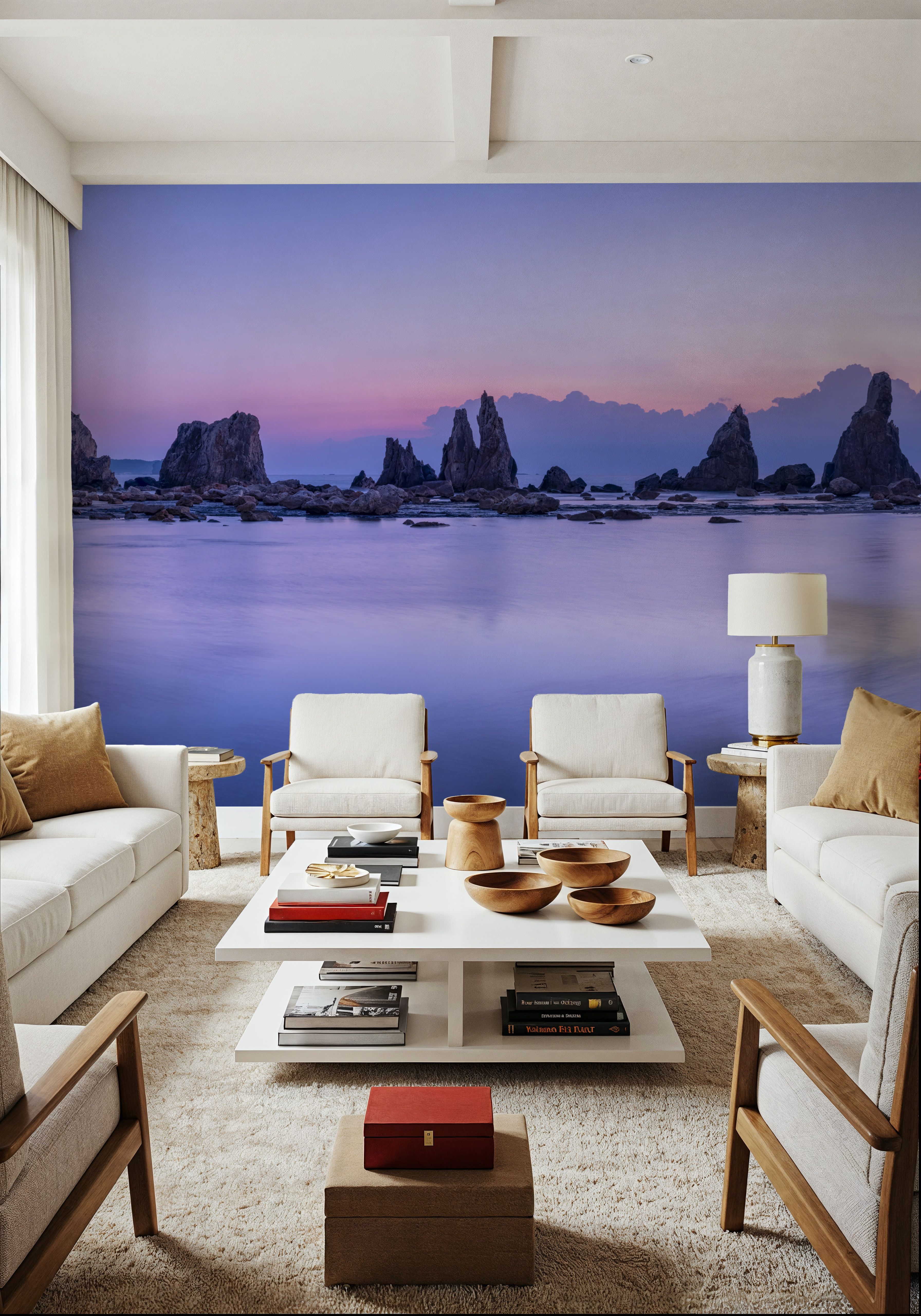 Hashigui-iwa Rocks at Dawn