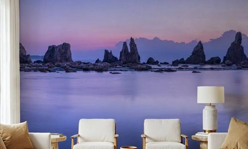 Hashigui-iwa Rocks at Dawn