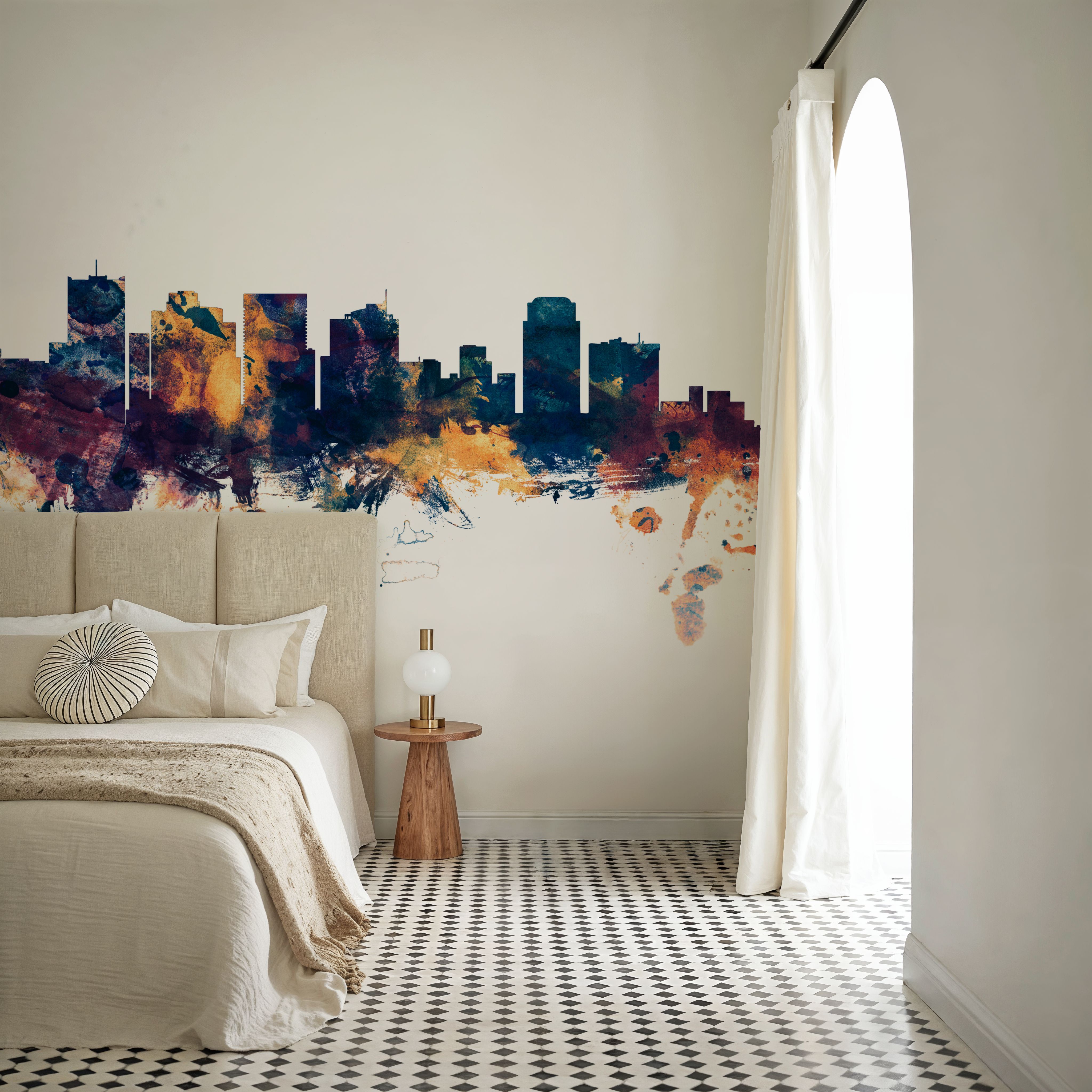Phoenix Skyline Blue & Bronze