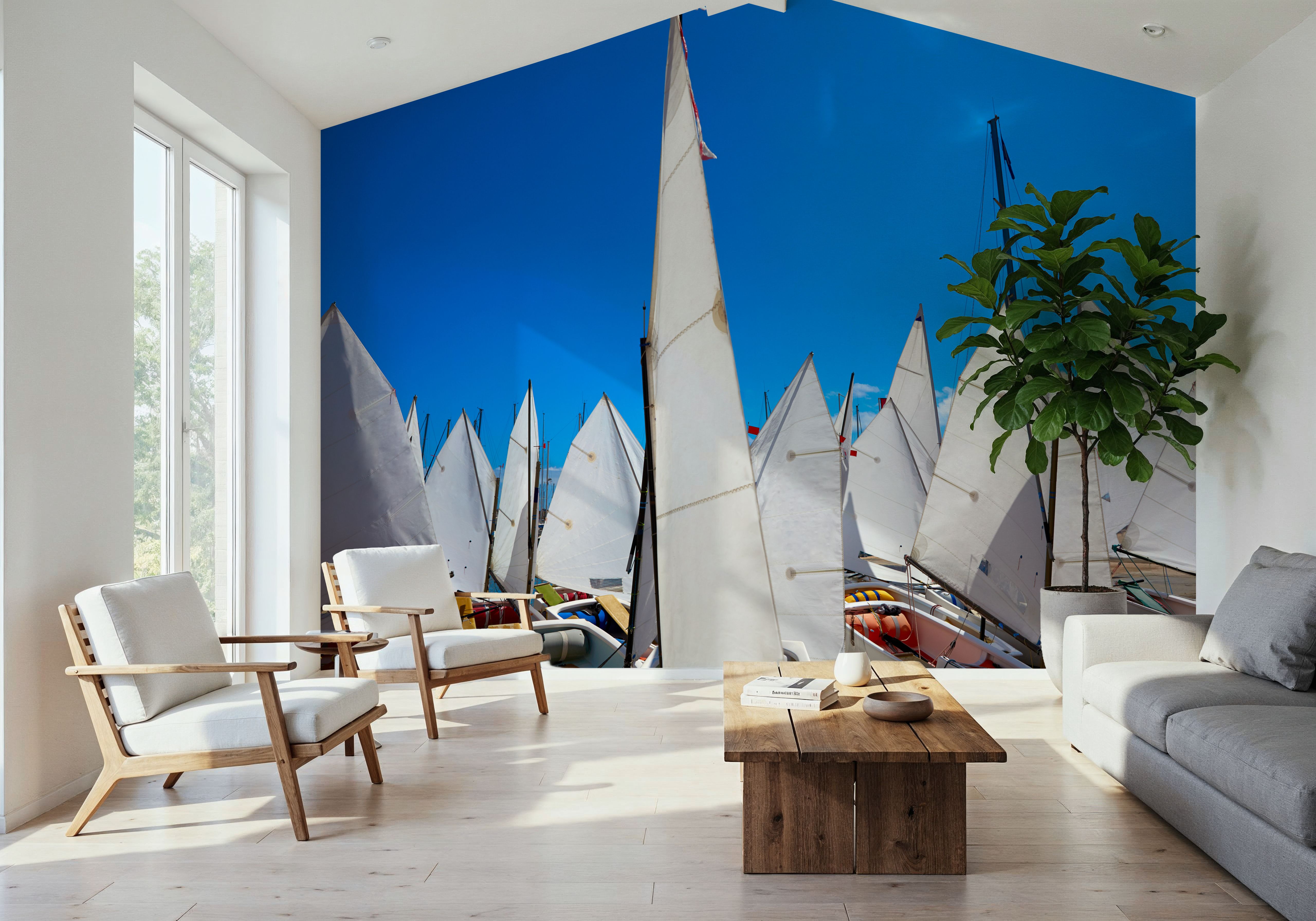 Sailboat School, Wallpaper