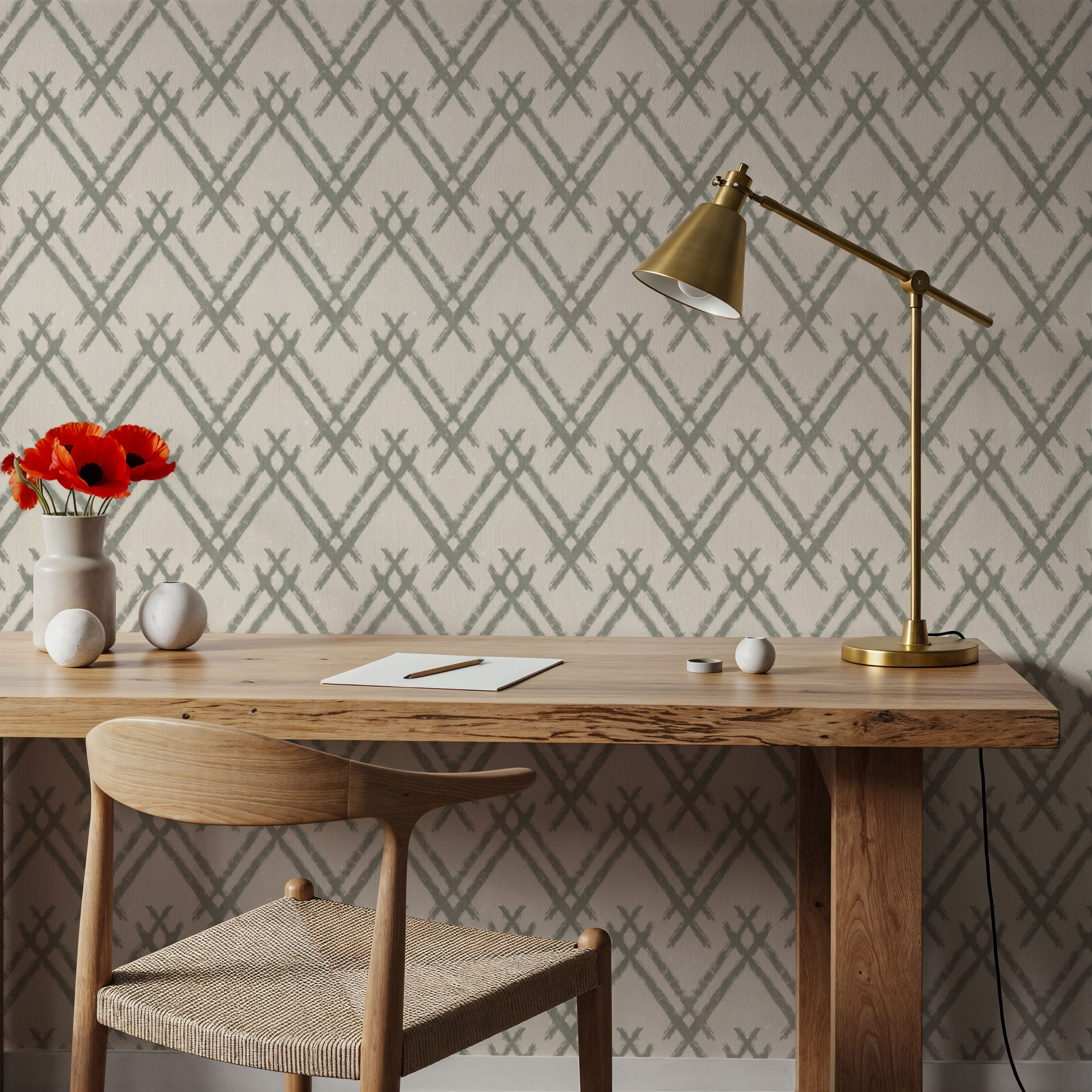 Woodland Tops Gray, Papier peint