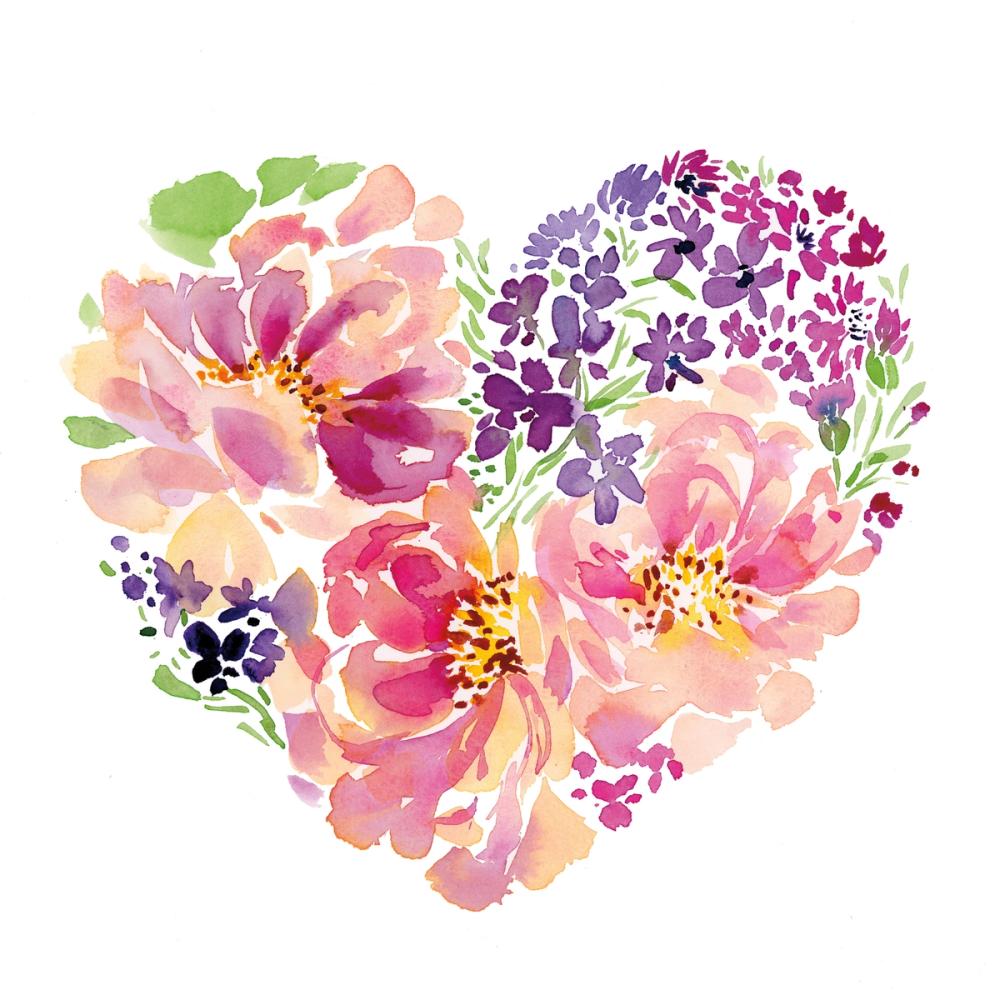 Floral Heart Petals