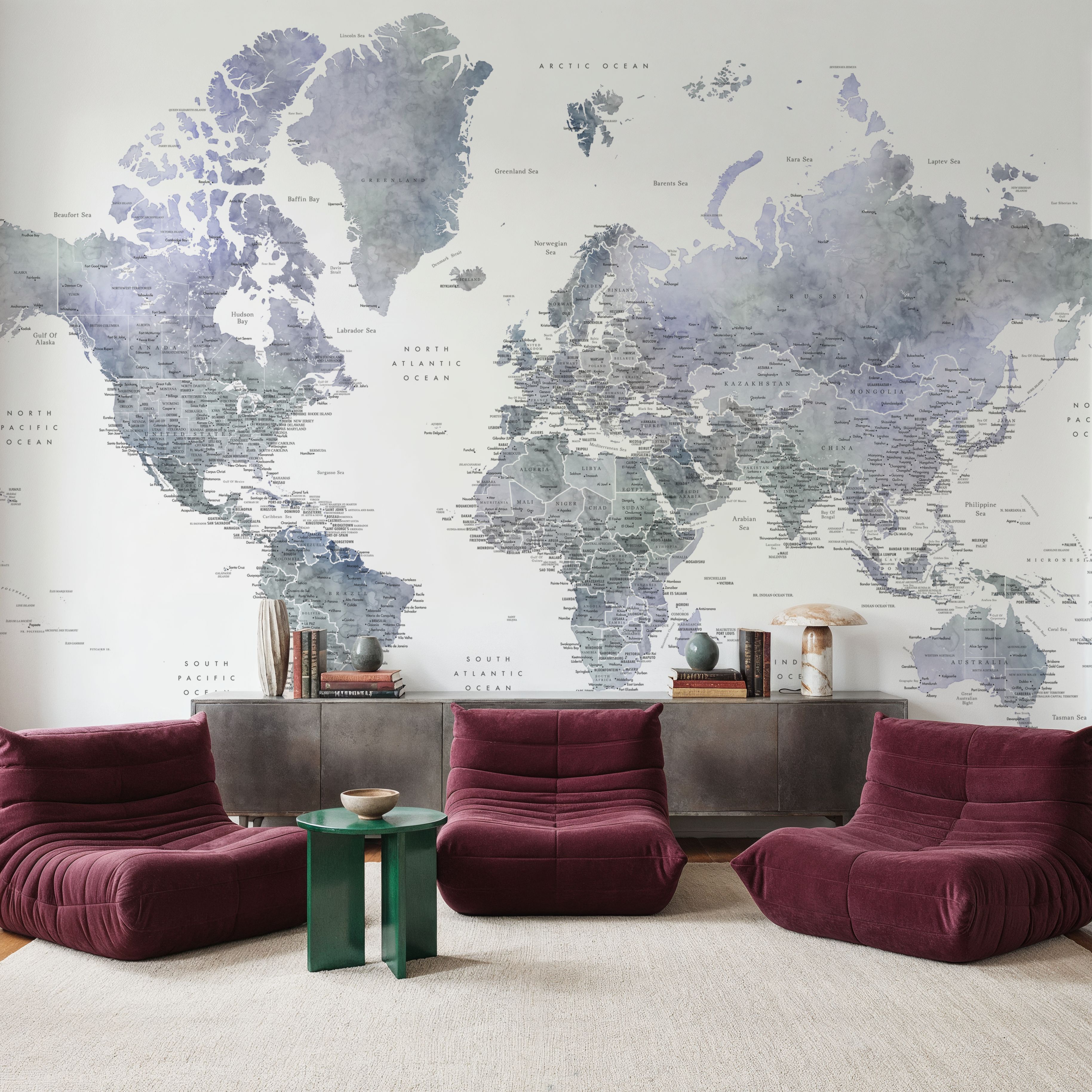 World Map Cities - Norberto