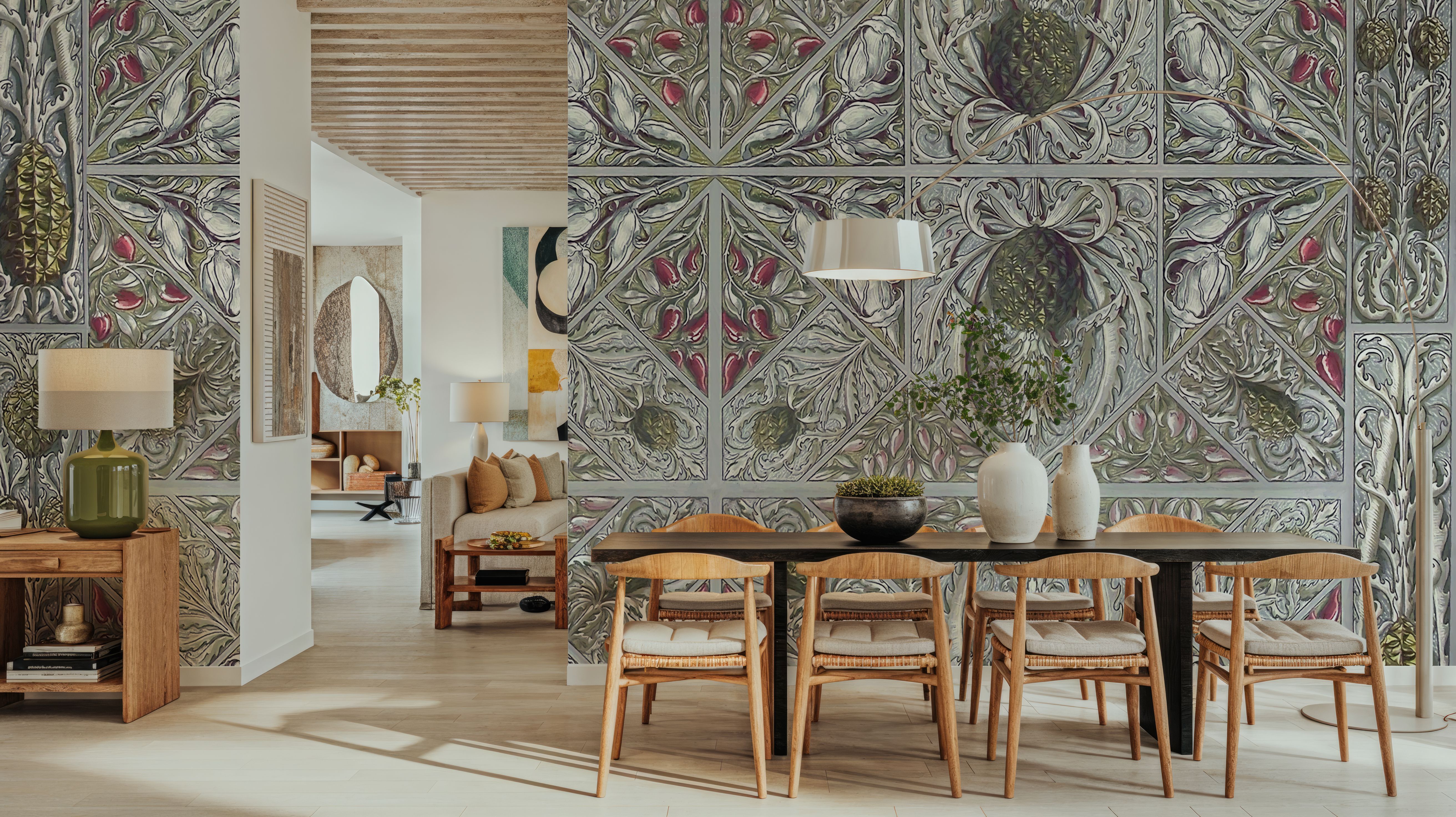 Pineapple Deco, Wallpaper