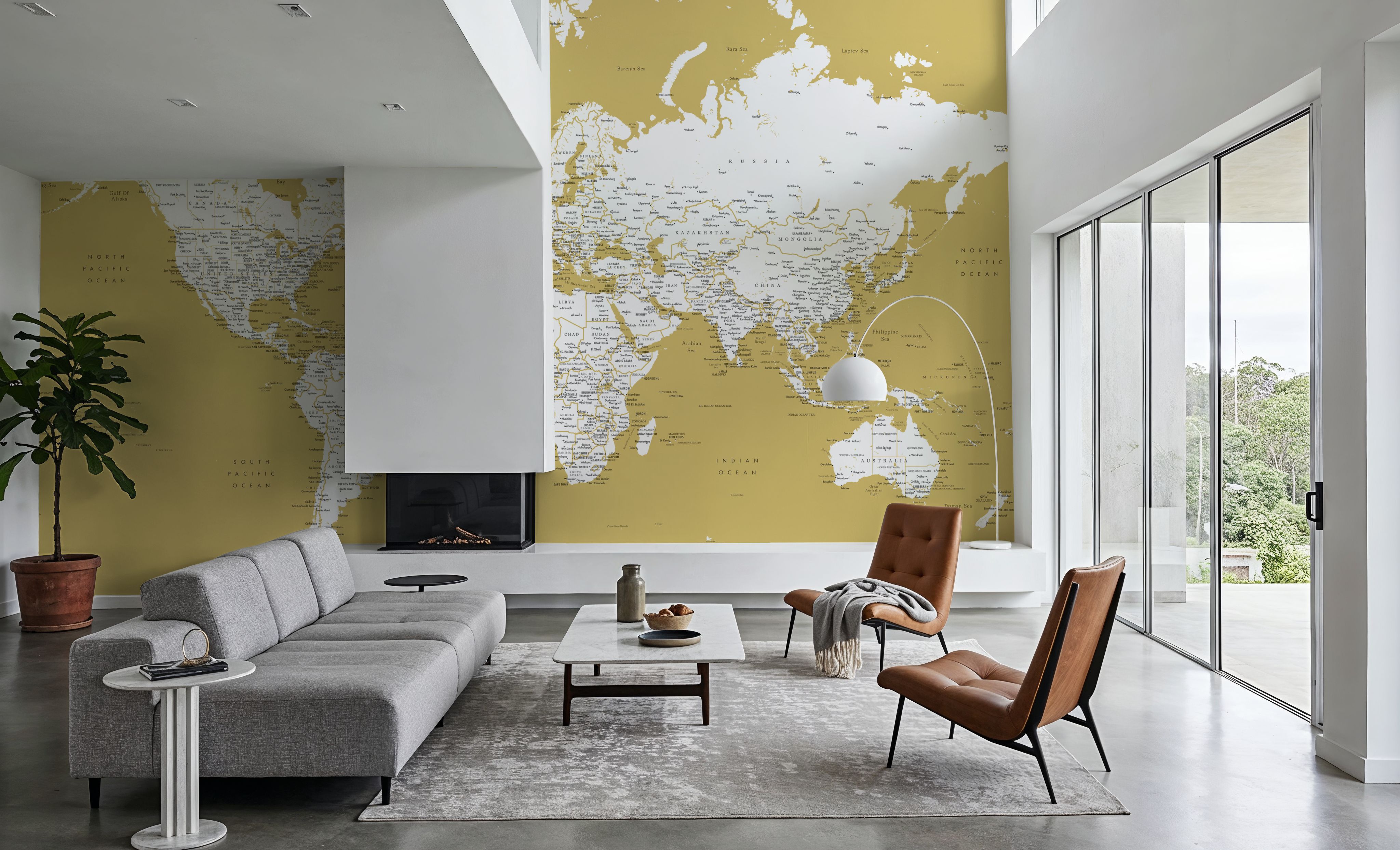 World Map Cities - Andrew