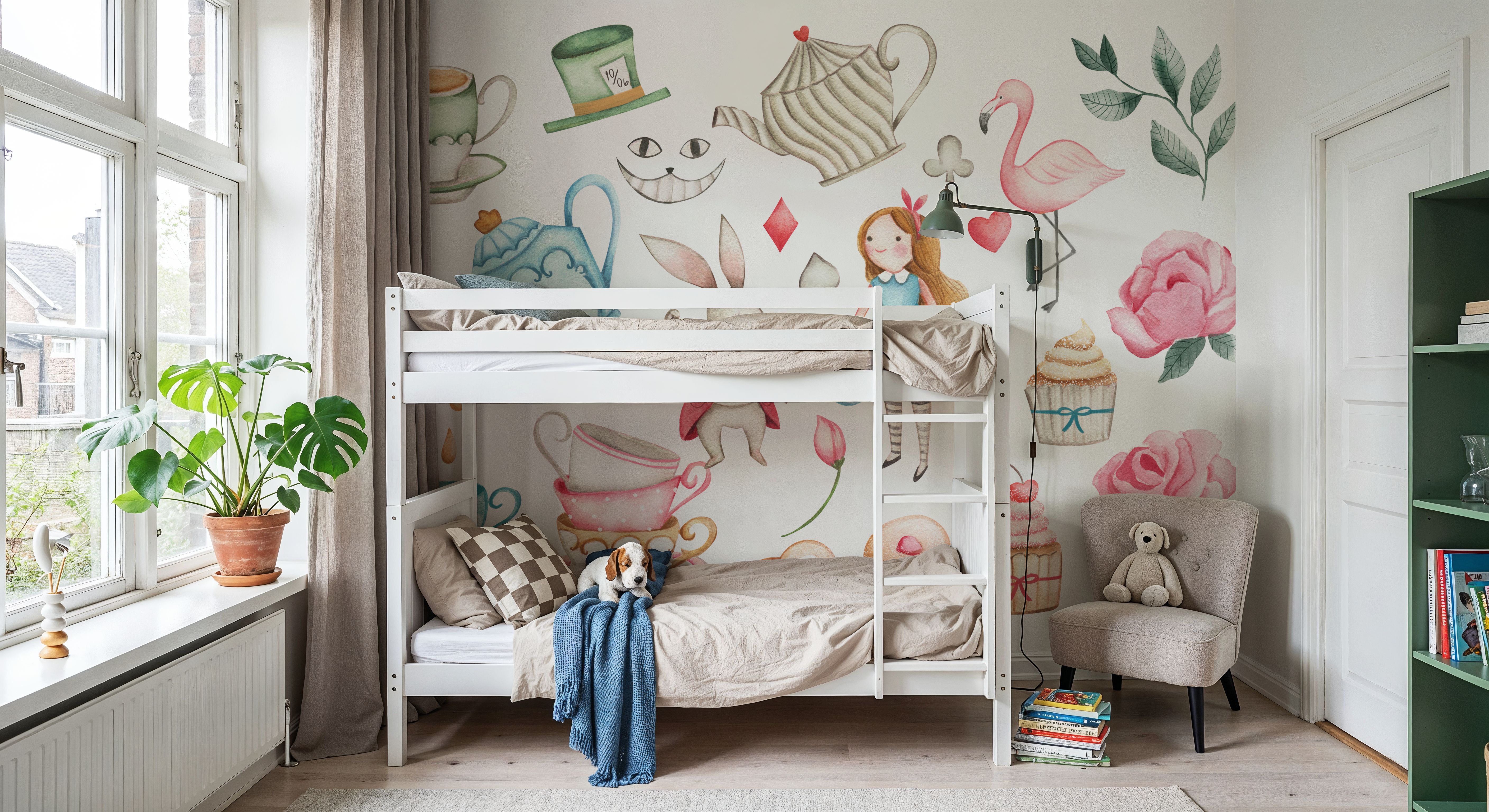 Alice's Tea Party, Wallpaper