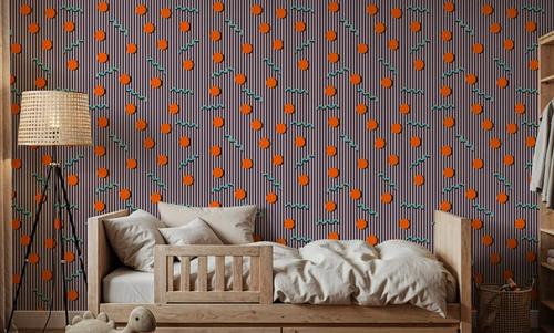 Memphis Dots & Stripes, Pink