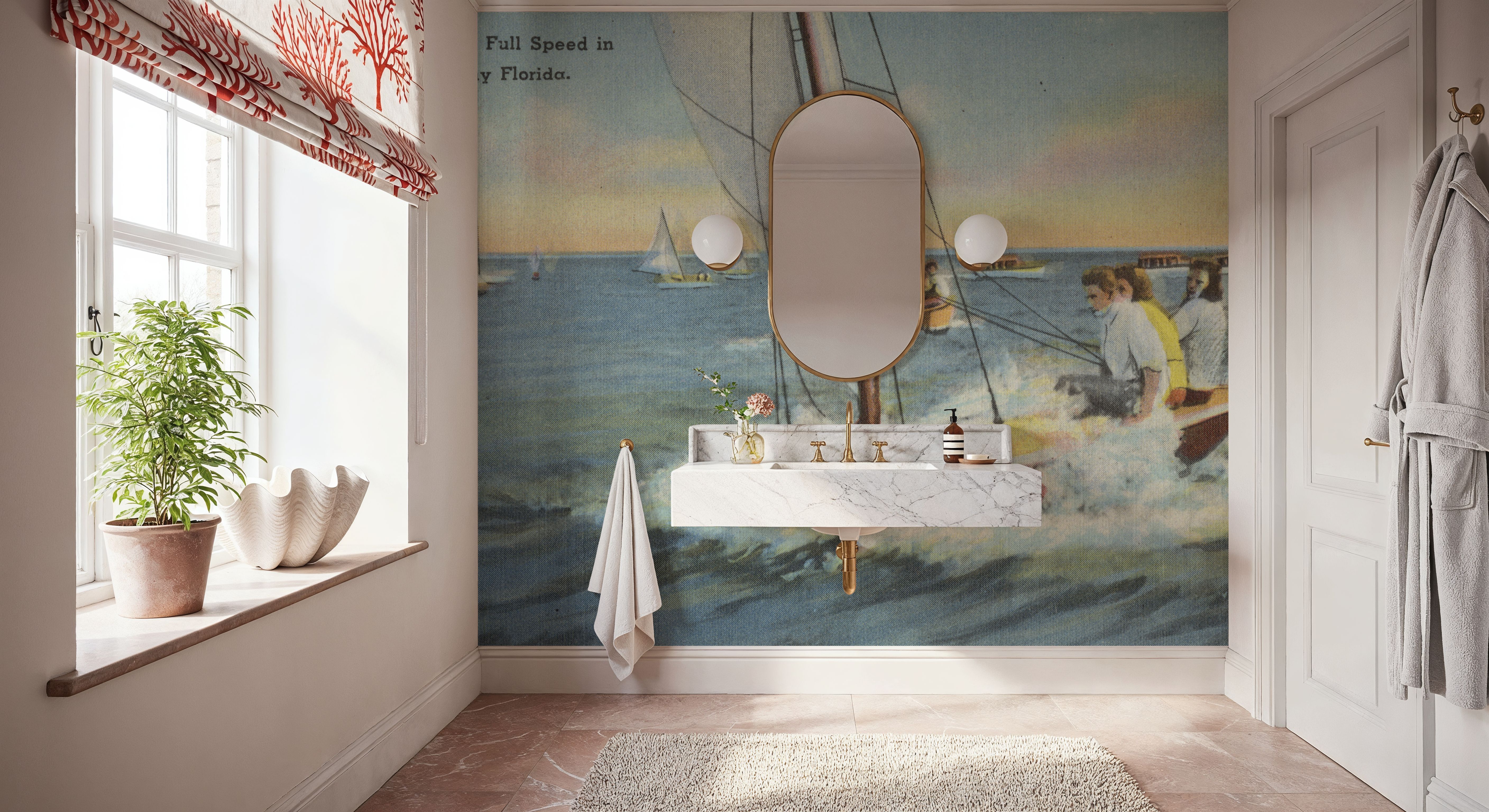 Greetings from Sunny Florida - Screenprint Postcard