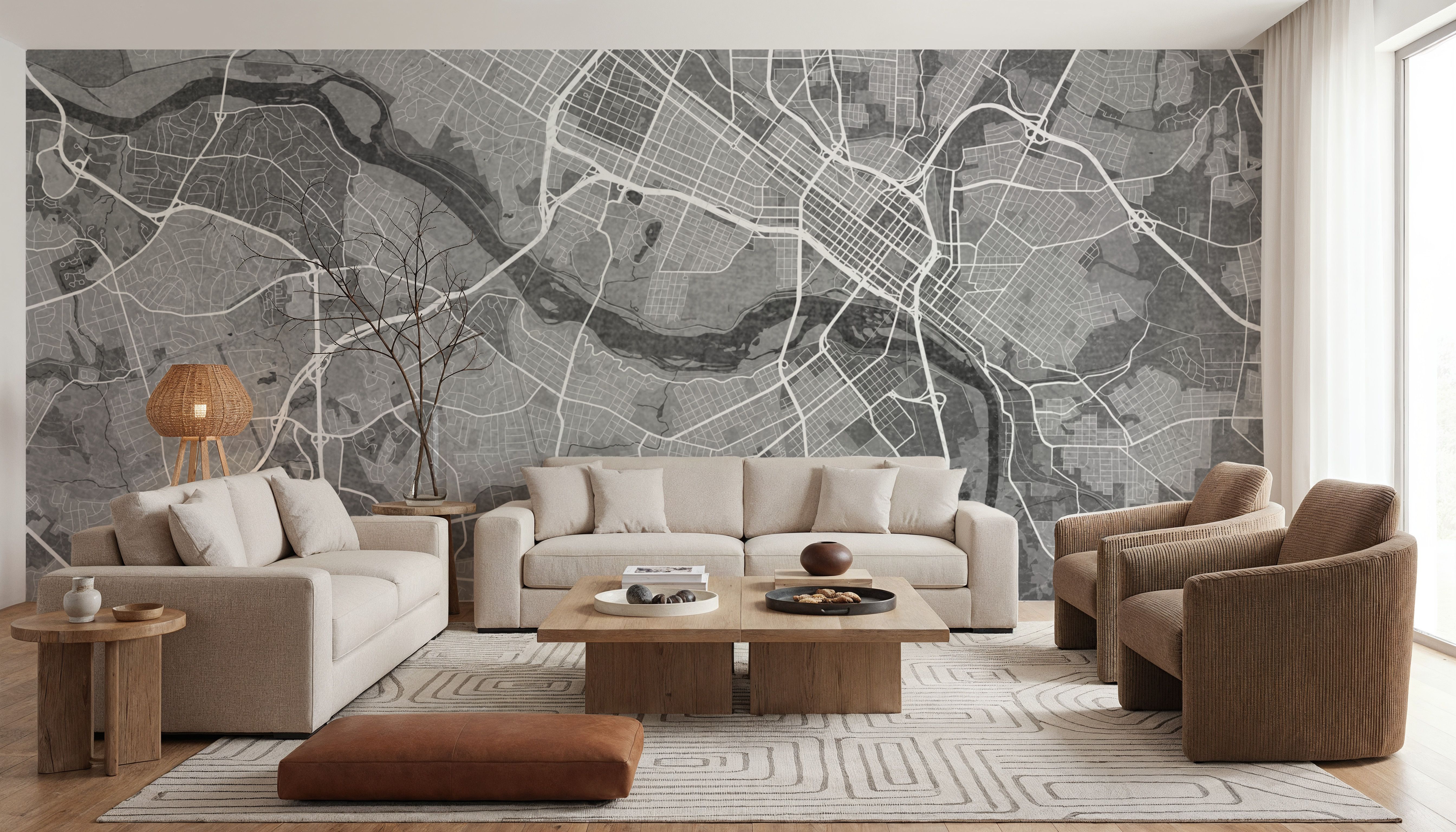Richmond Grey, Papel pintado