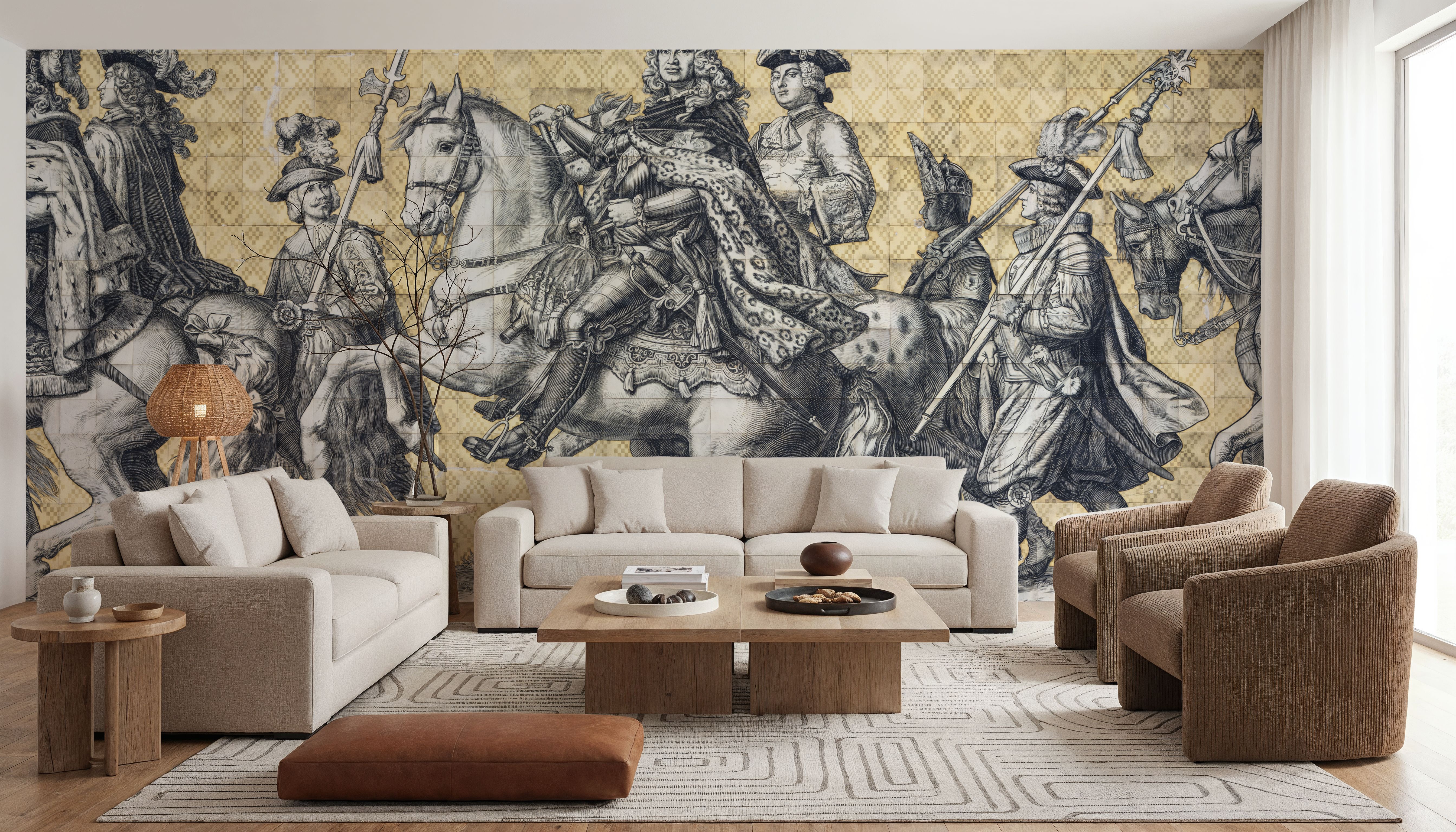 Royal Procession, Papel pintado