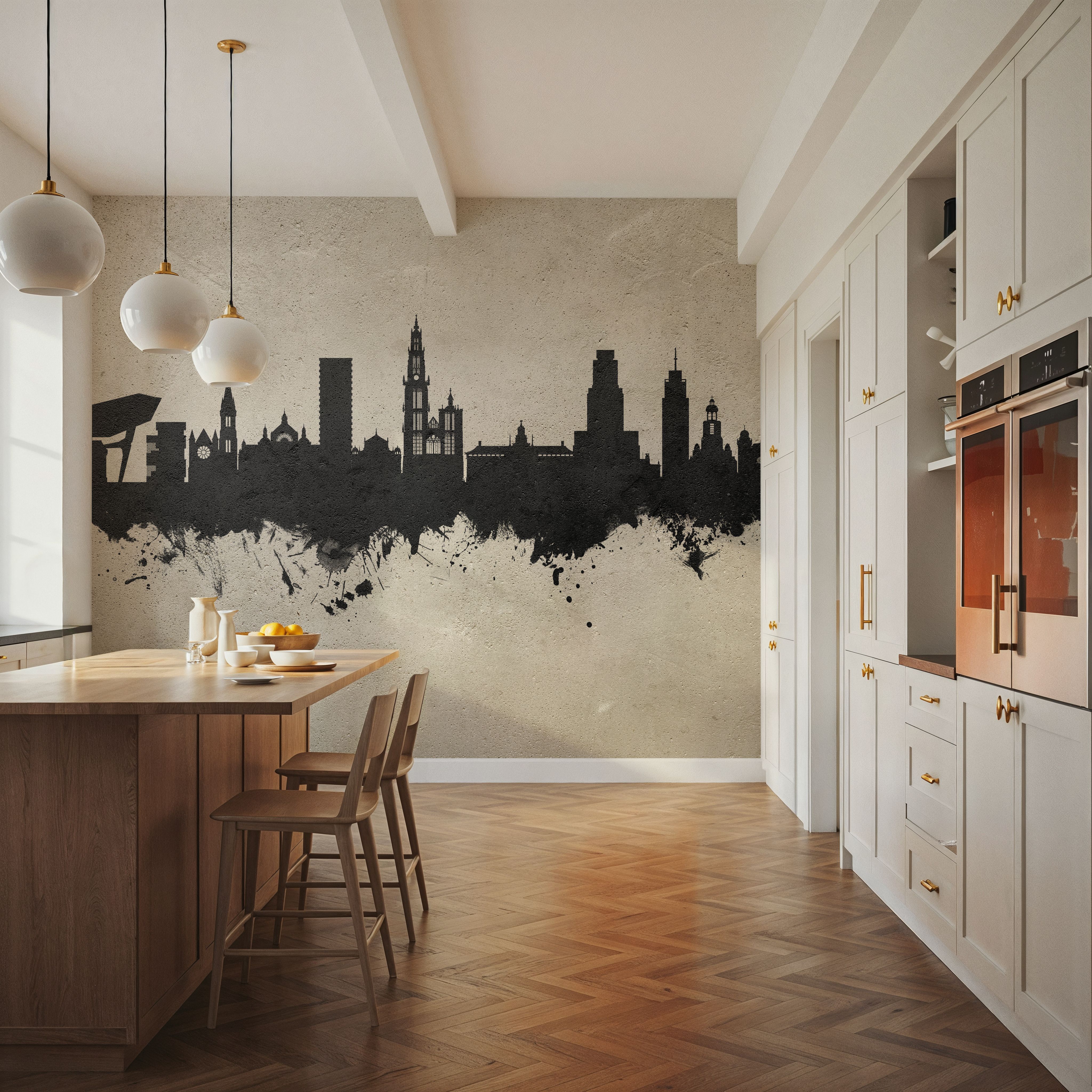 Antwerp Belgium Skyline Concrete