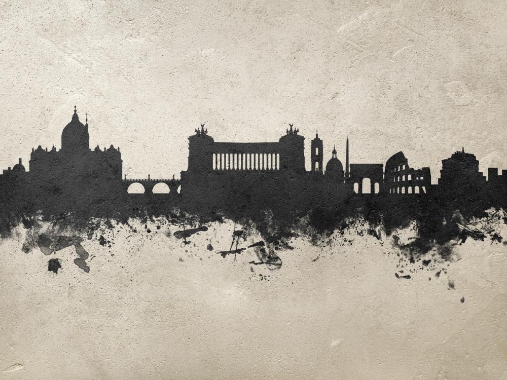 Rome Italy Skyline Concrete